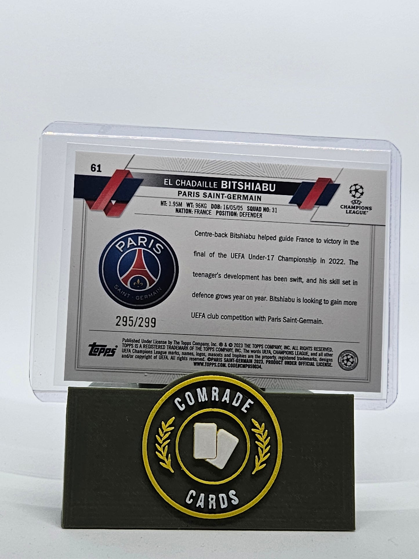 El Chadaille Bitshiabu (PSG) 295/299