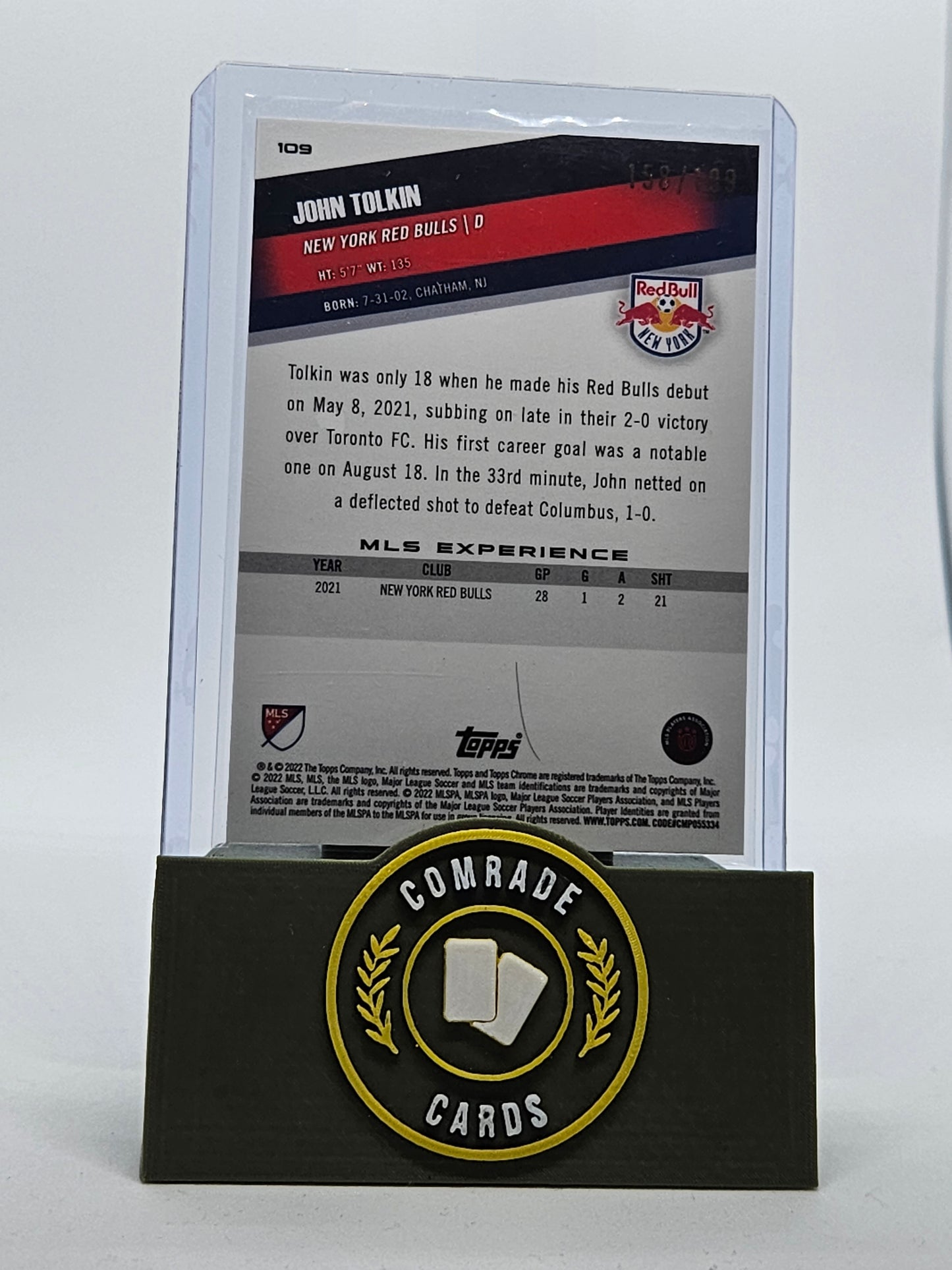 John Tolkin (New York Red Bulls) 158/199