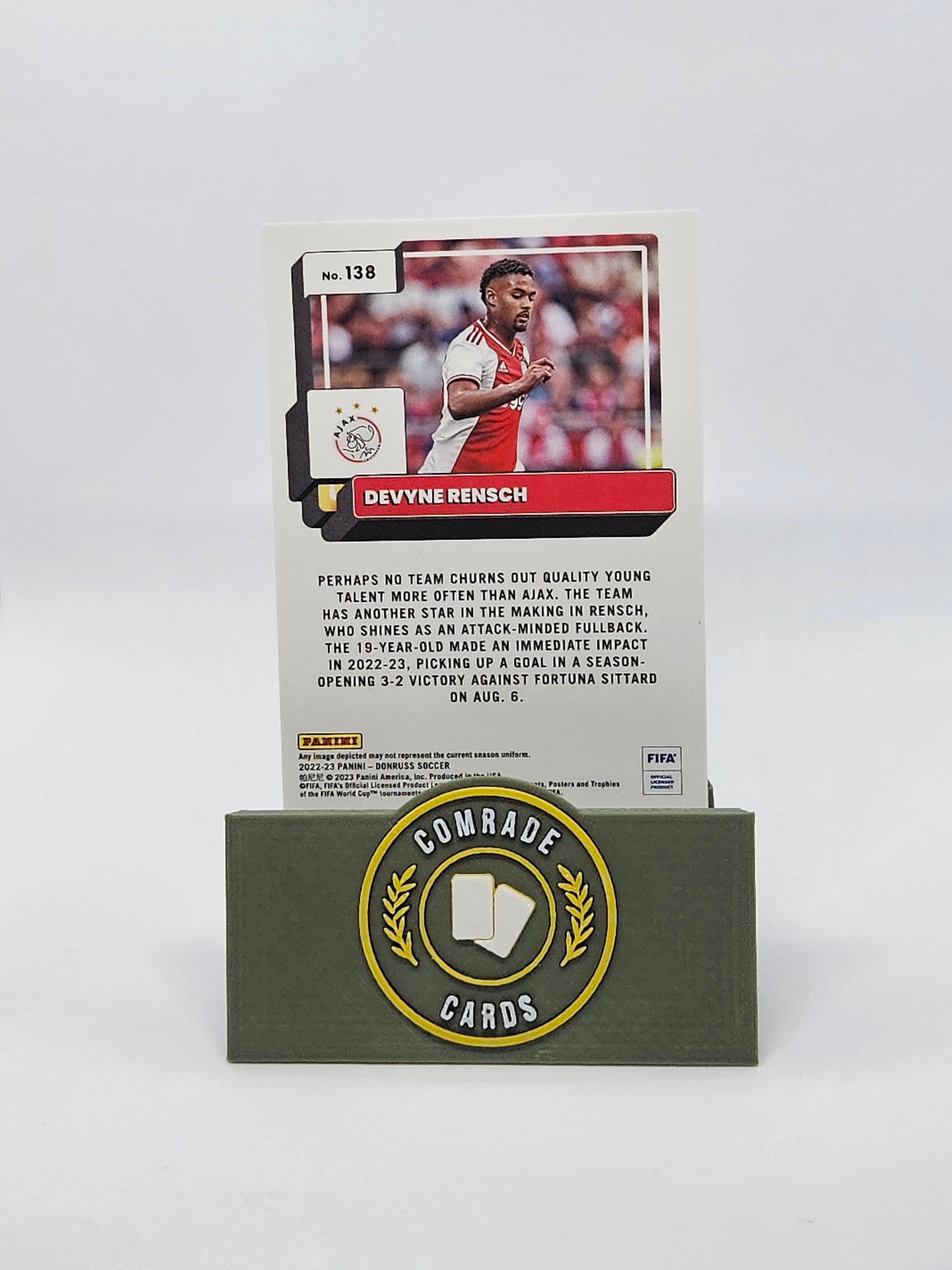 Devyne Rensch (Ajax) Optic Parallel Donruss Soccer 2022-2023