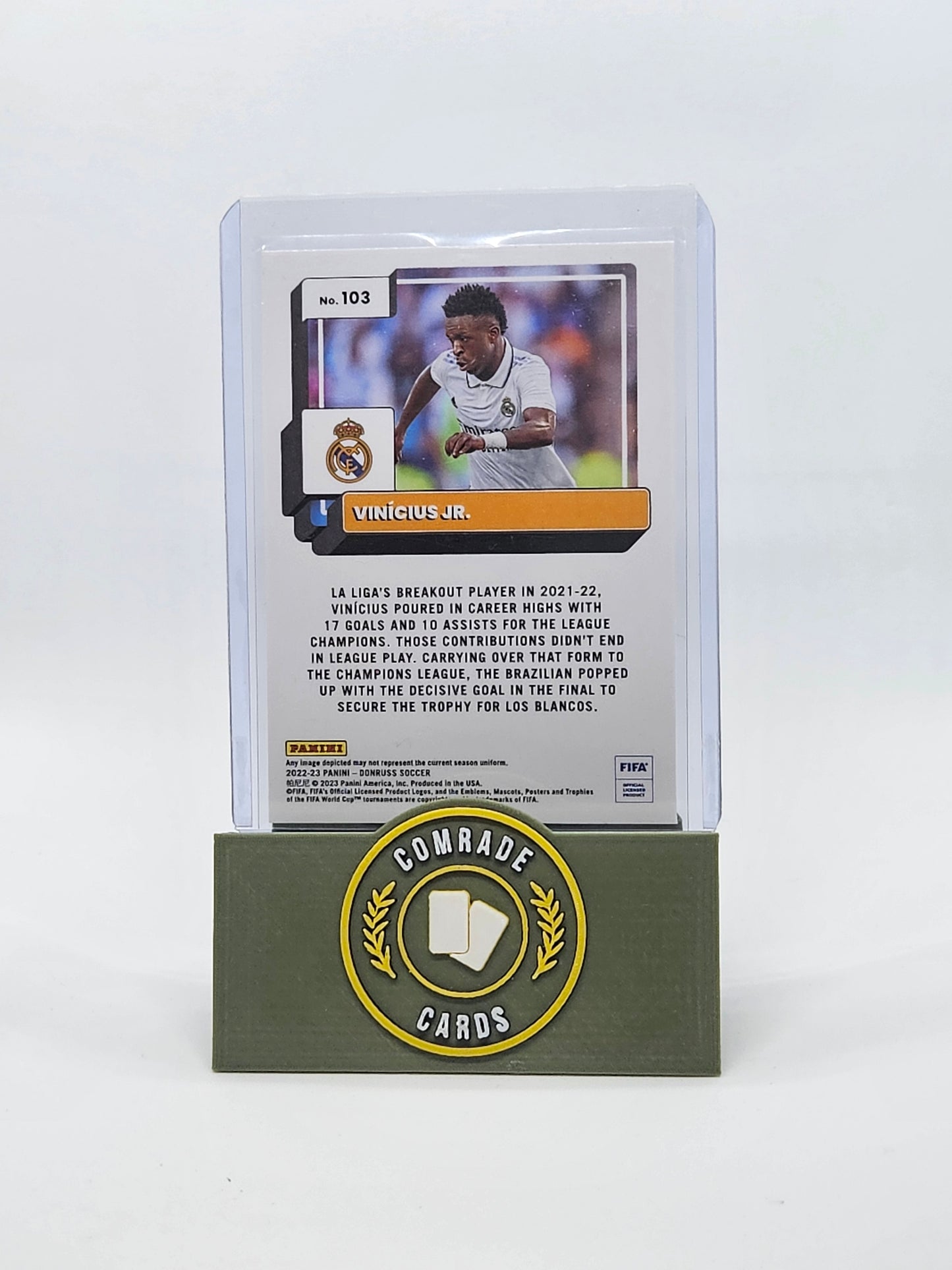 Vinicius JR (Real Madrid) Parallel Donruss Soccer 2022-2023