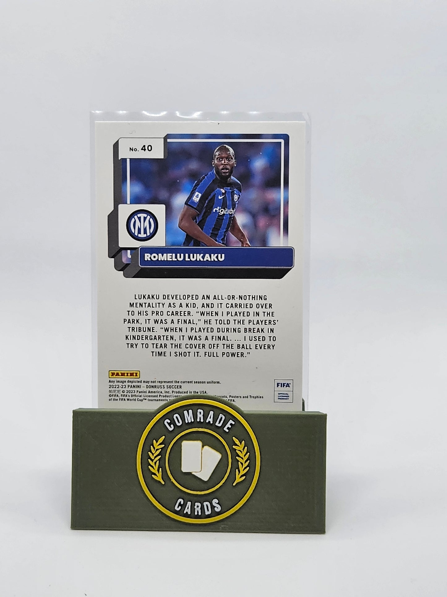 Romelu Lukaku (Inter Milan) Parallel Donruss Soccer 2022-2023
