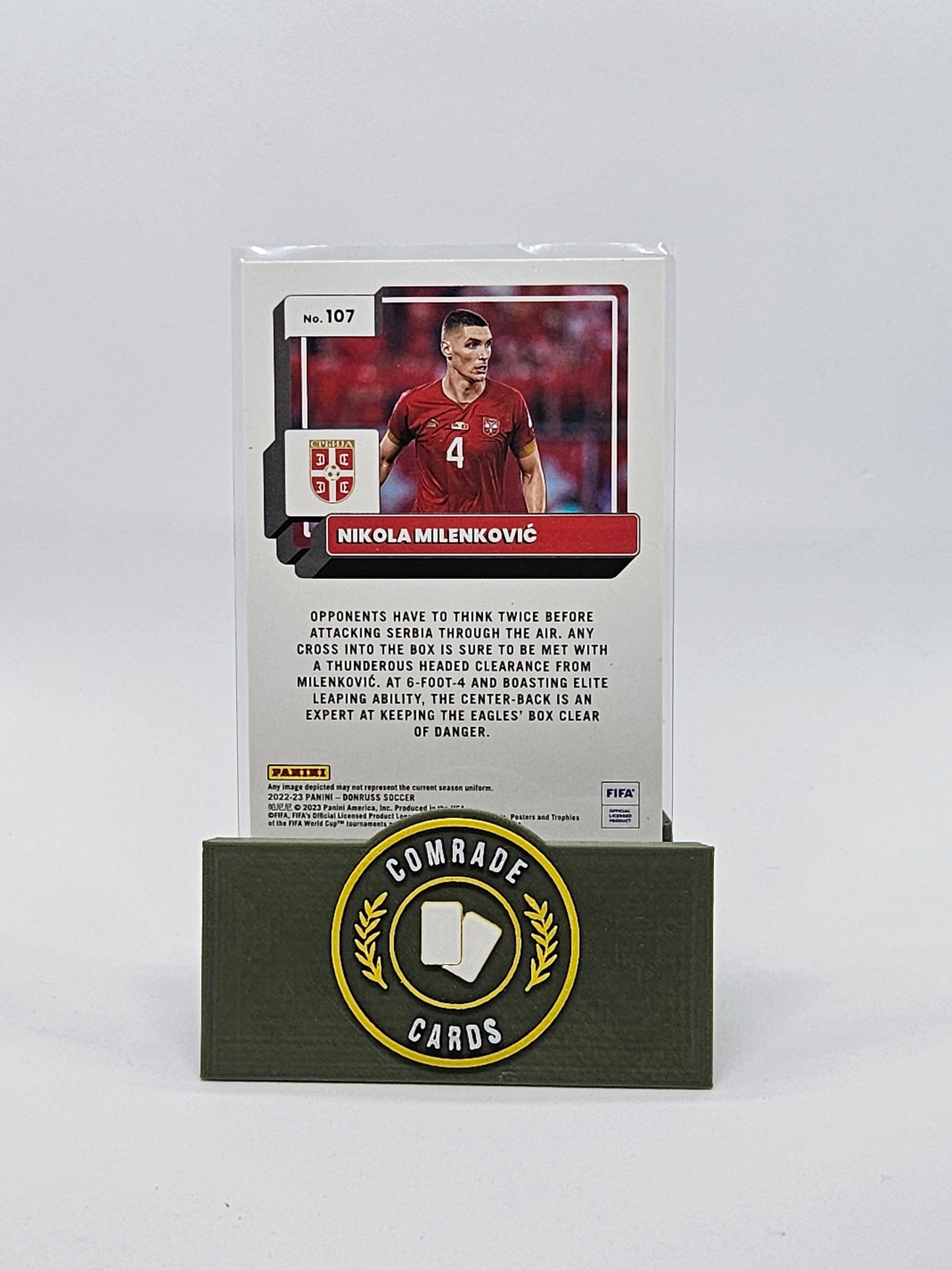 Nikola Milenkovic (Serbia) Parallel Donruss Soccer 2022-2023