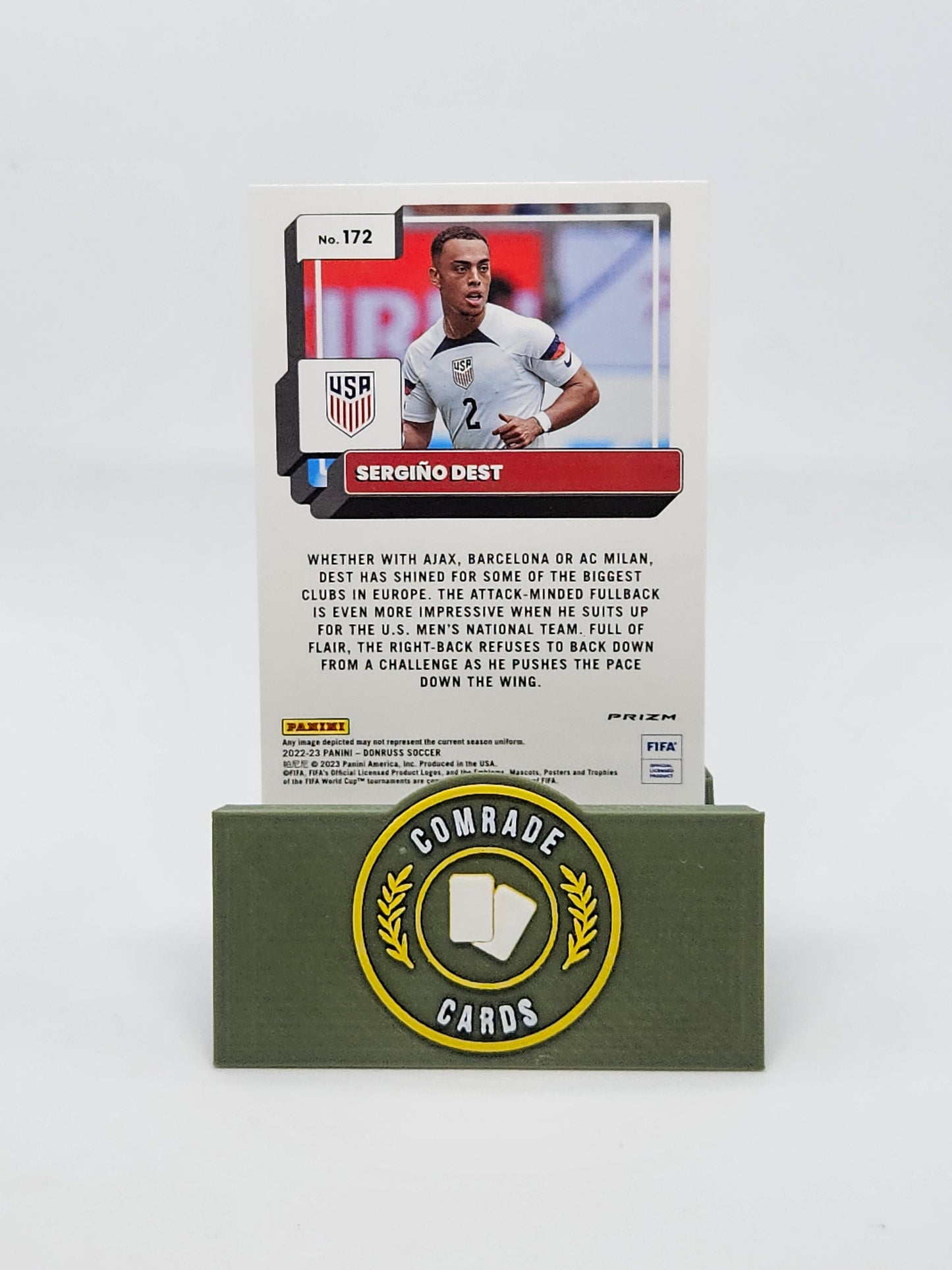 Sergino Dest (USA) Parallel Donruss Soccer 2022-2023