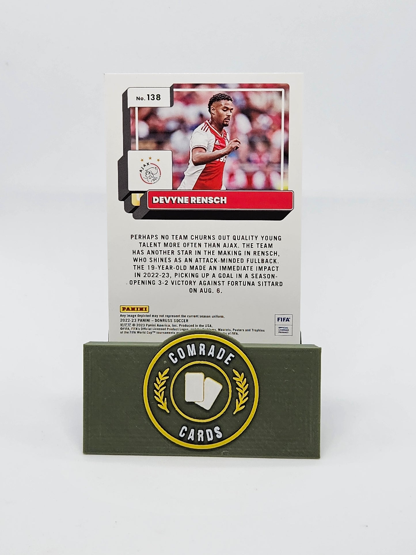 Devyne Rensch (Ajax) Silver Parallel Donruss Soccer 2022-2023