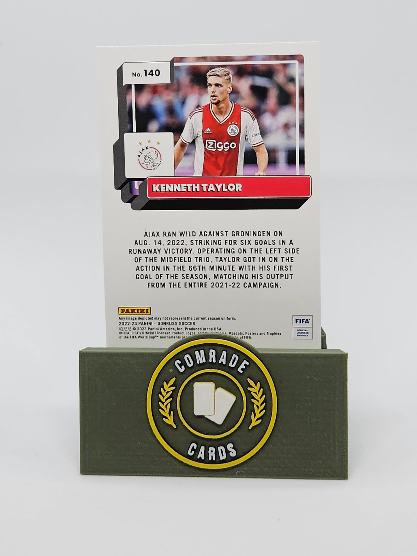 Kenneth Taylor (Ajax) Parallel Donruss Soccer 2022-2023
