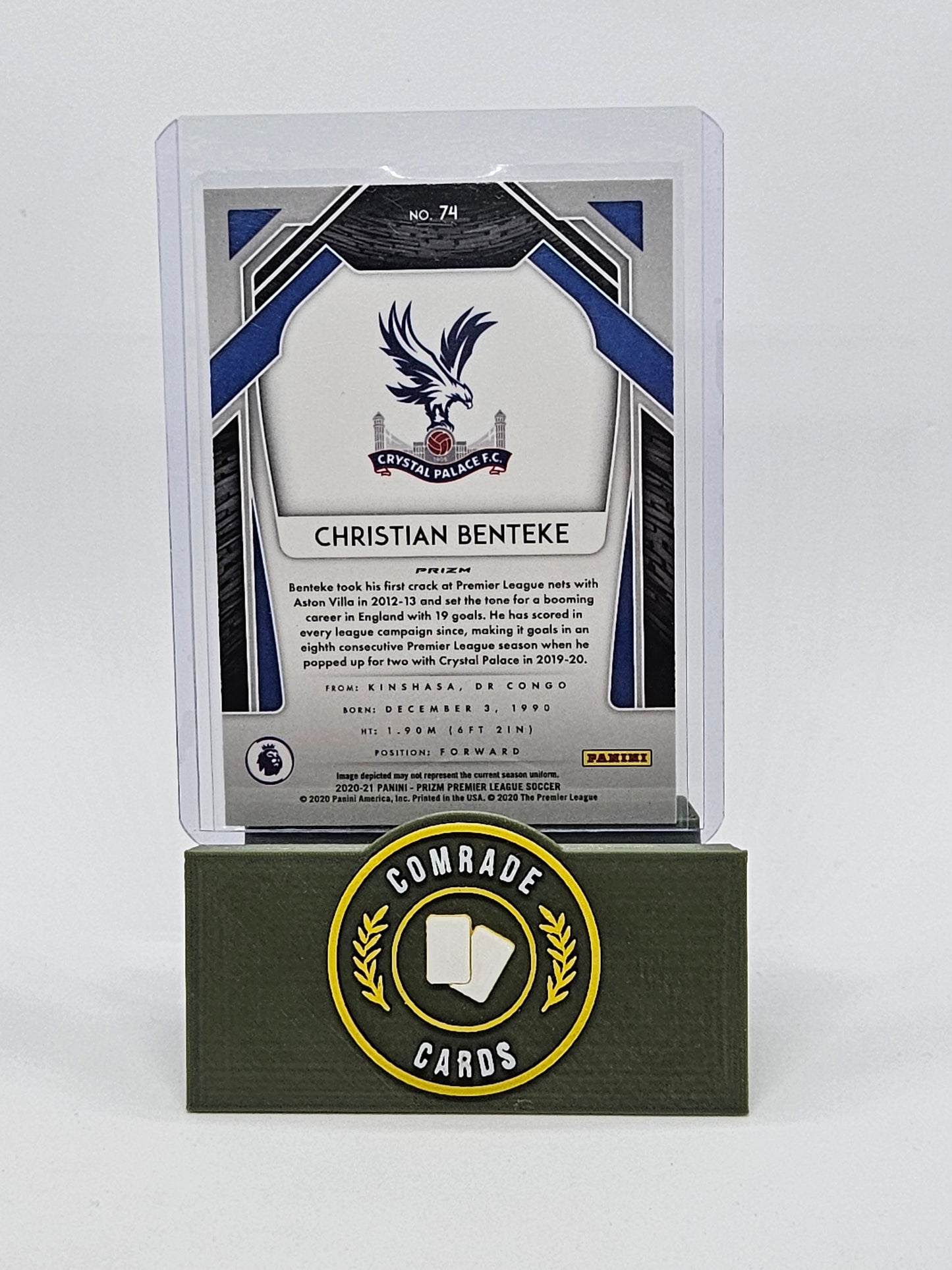 Christian Benteke (Crystal Palace) Parallel Prizm Premier League 2020-2021