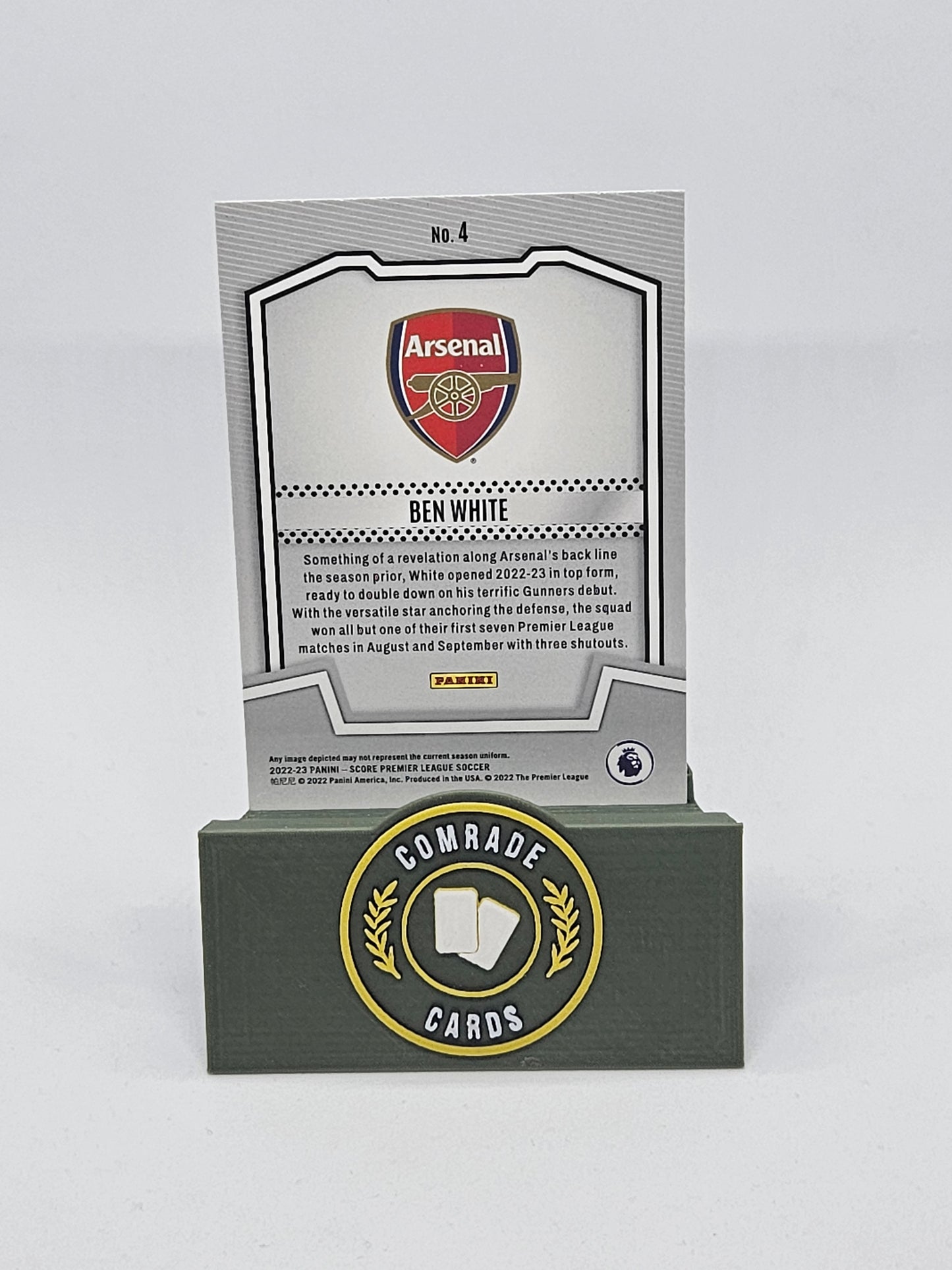 Ben White (Arsenal) Insert Score Premier League 2022-2023