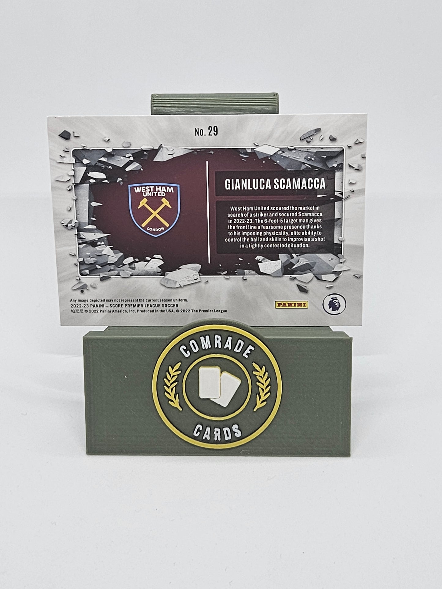 Gianluca Scamacca (West Ham) Insert Score Premier League 2022-2023