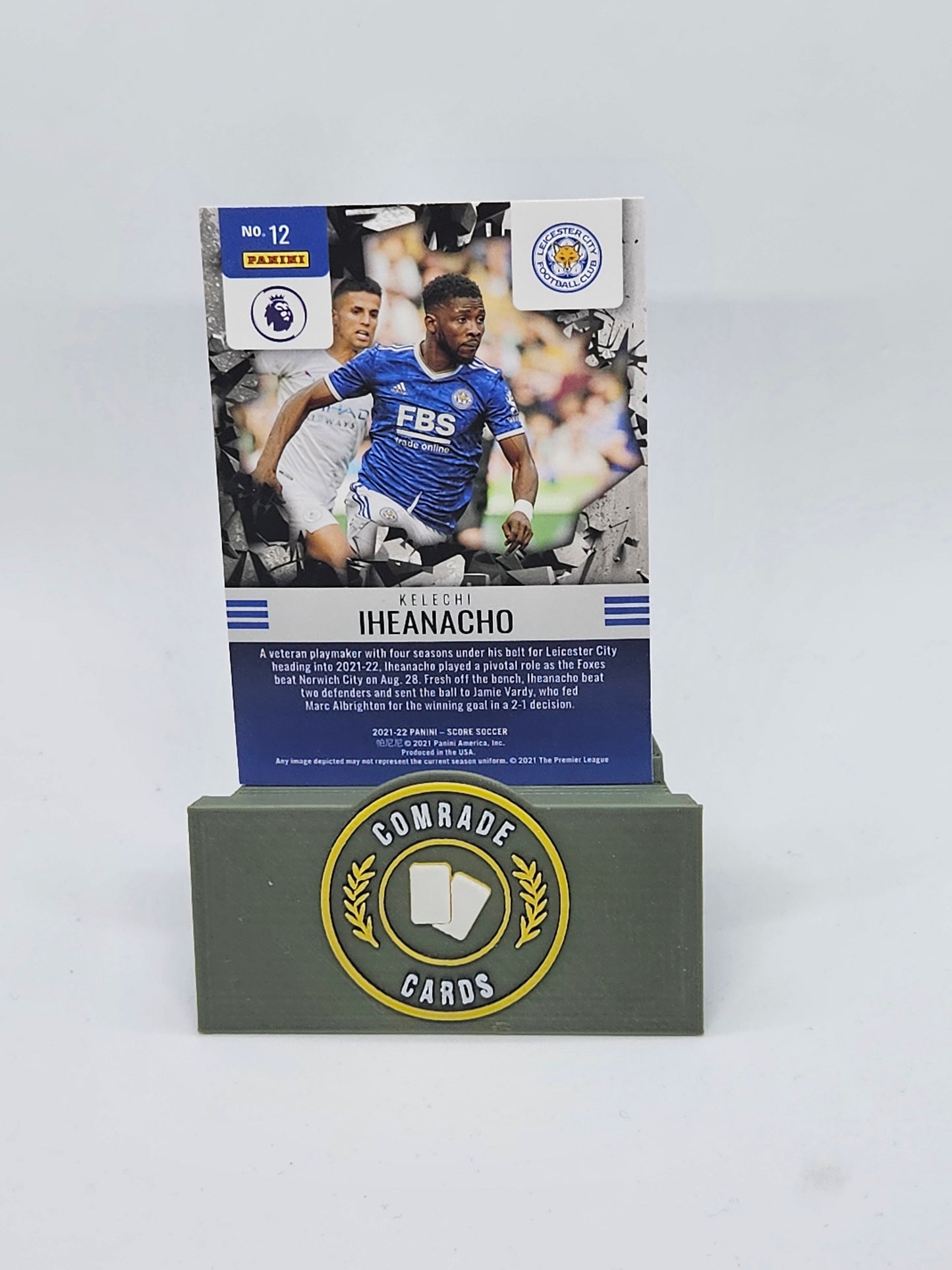 Kelechi Iheanacho (Leicester) Insert Score Premier League 2021-2022