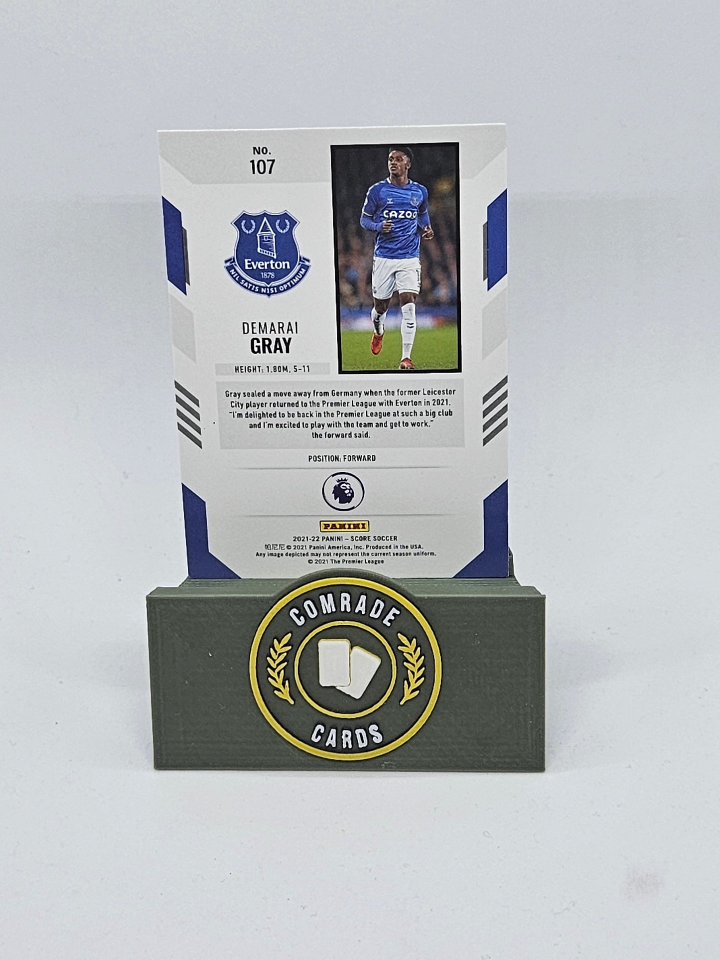Demarai Gray (Everton) Parallel Score Premier League 2021-2022