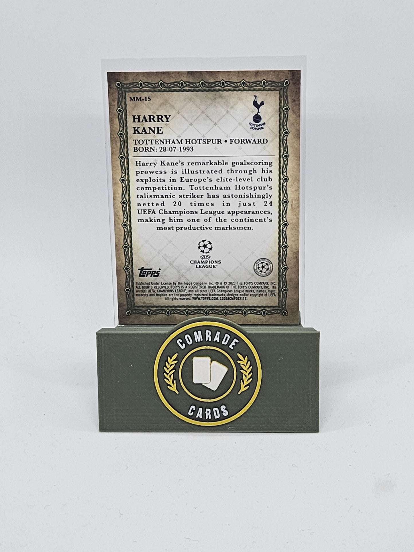 Harry Kane (Tottenham) Insert Topps Merlin Chrome UCC 2022-2023