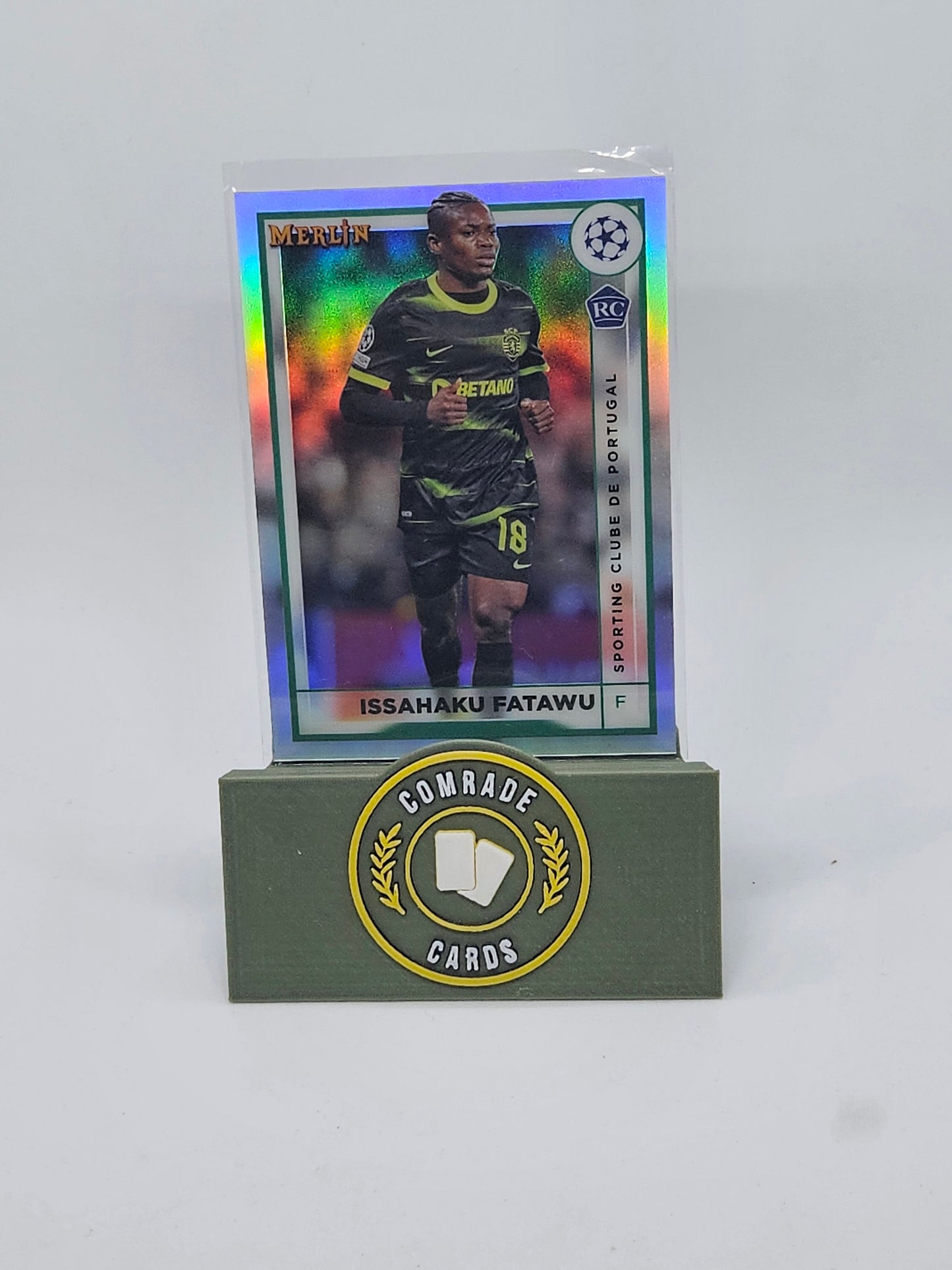 Issahaku Fatawu (Sporting) Parallel Topps Merlin Chrome UCC 2022-2023