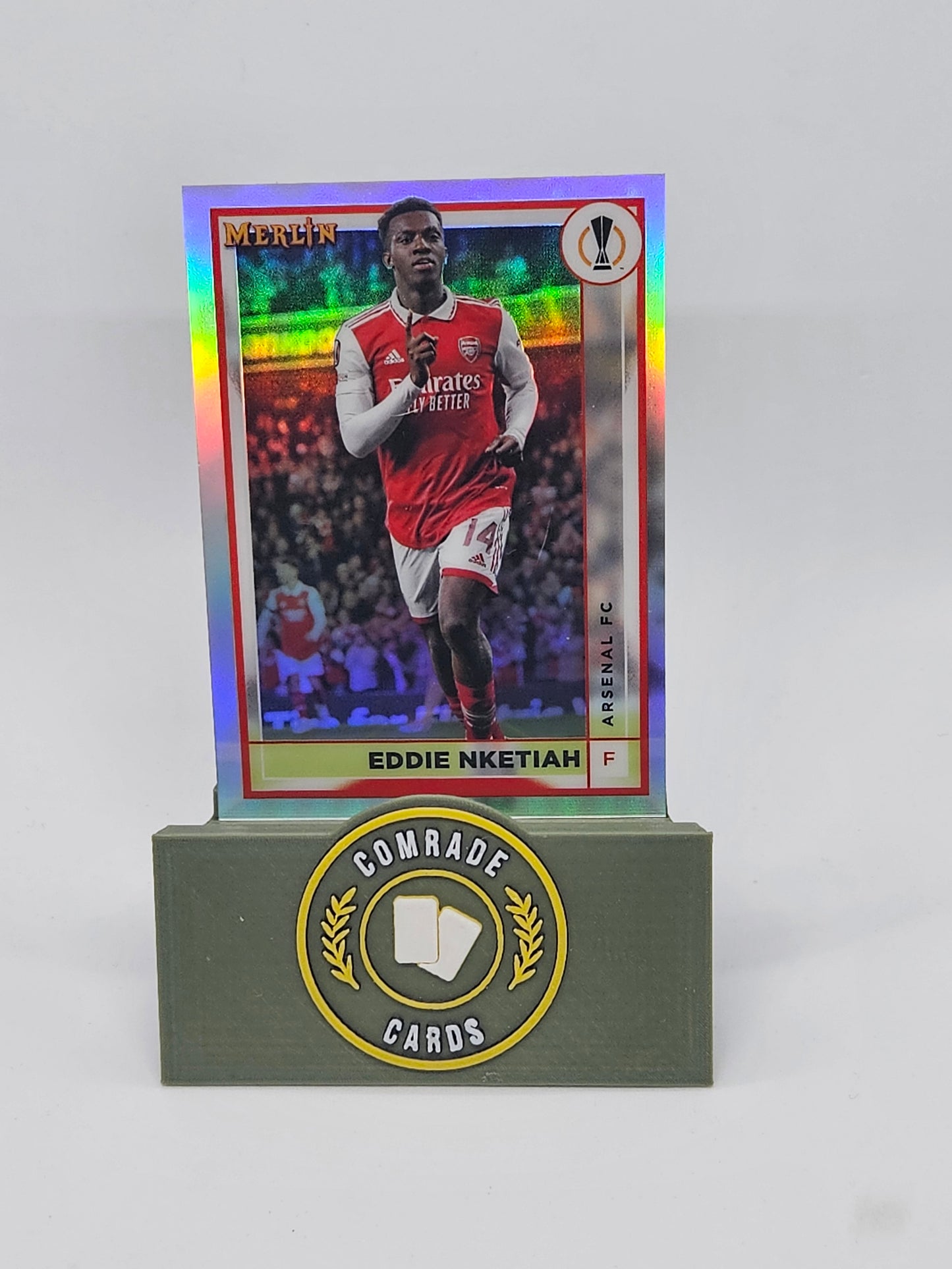 Eddie Nketiah (Arsenal) Parallel Topps Merlin Chrome UCC 2022-2023