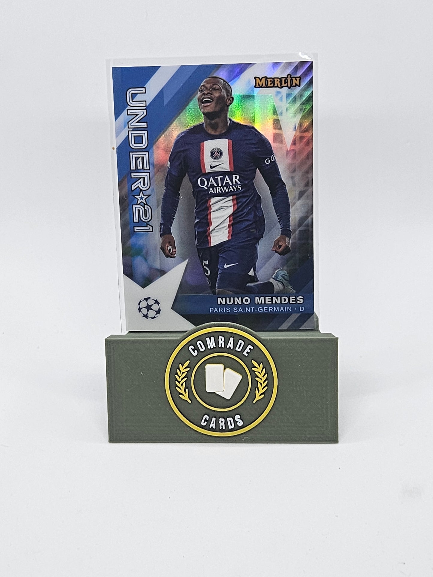 Nuno Mendes (PSG) Insert Topps Merlin Chrome UCC 2022-2023