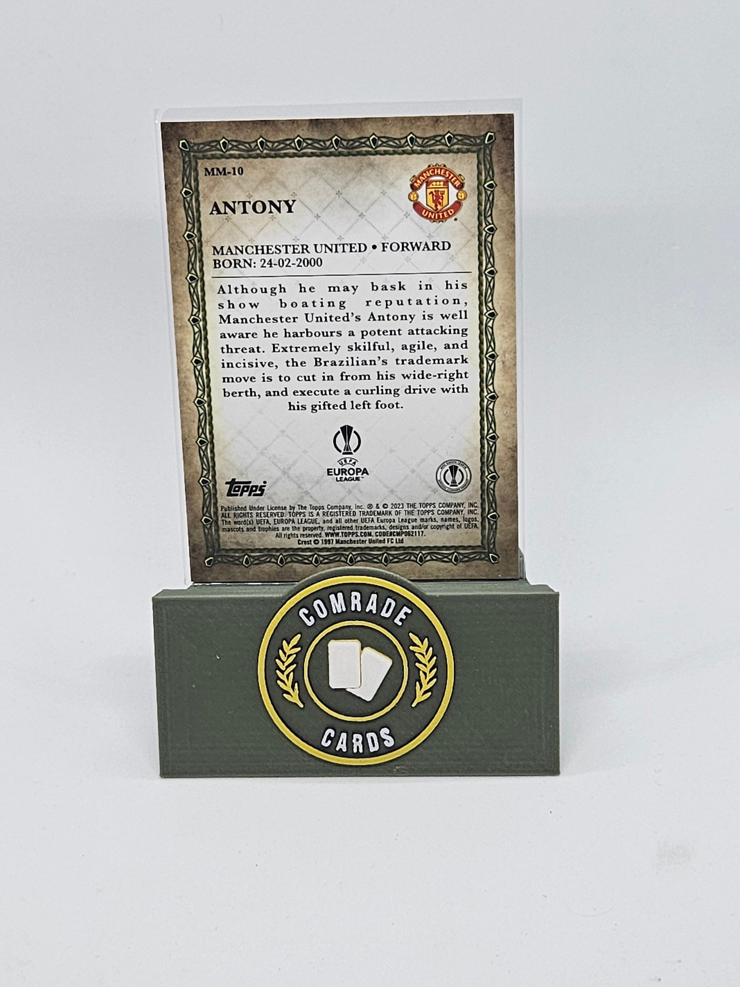 Antony (Man United) Insert Topps Merlin Chrome UCC 2022-2023