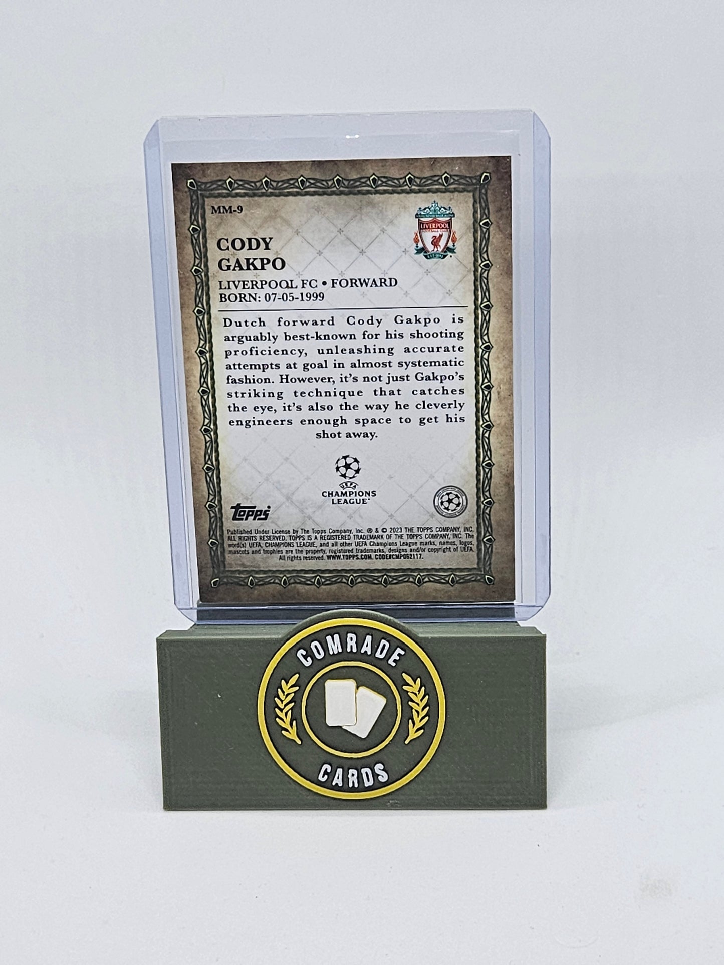 Cody Gakpo (Liverpool) Insert Topps Merlin Chrome UCC 2022-2023