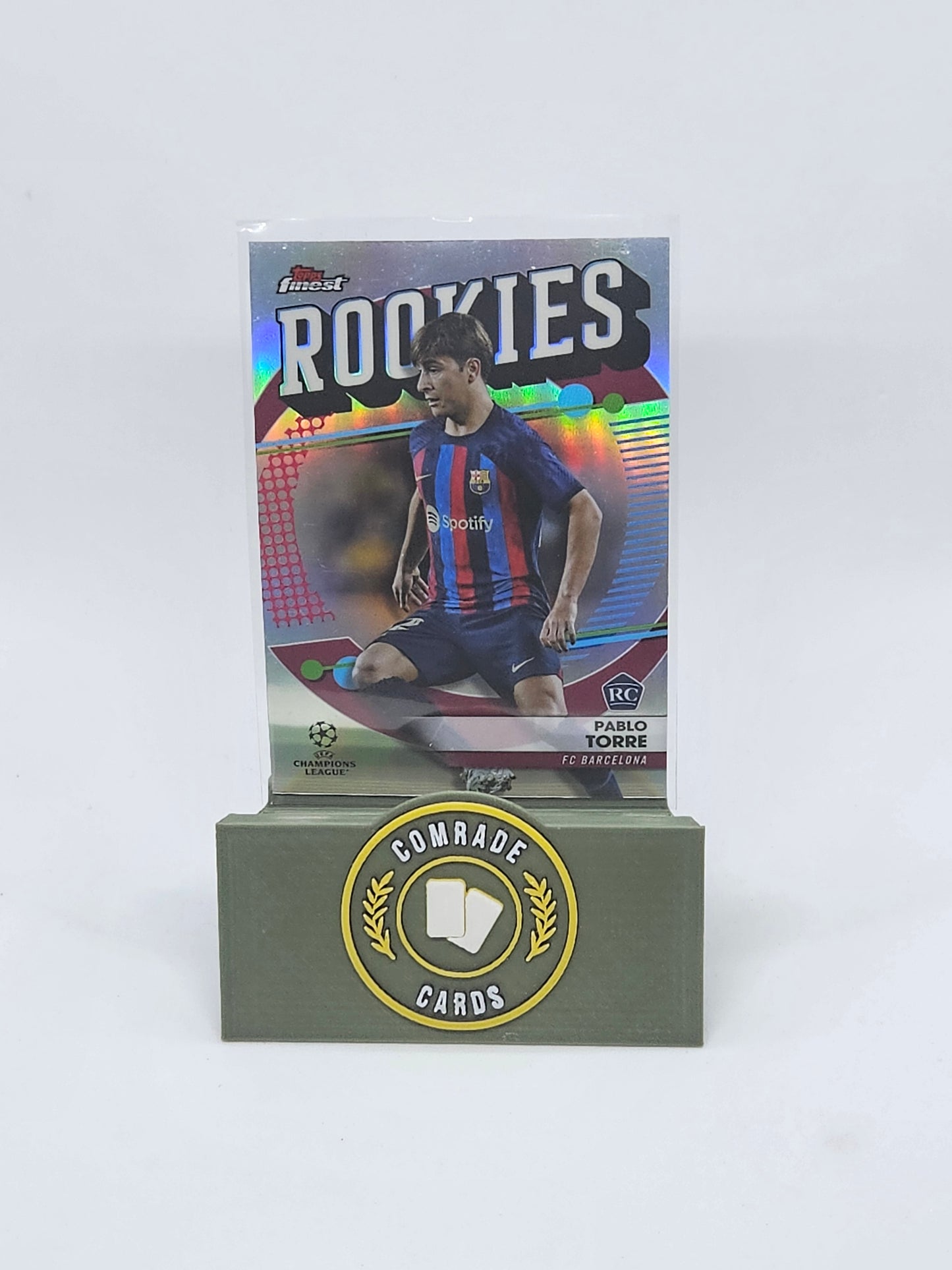 Pablo Torre (Barcelona) Insert Topps Finest UCC 2022-2023