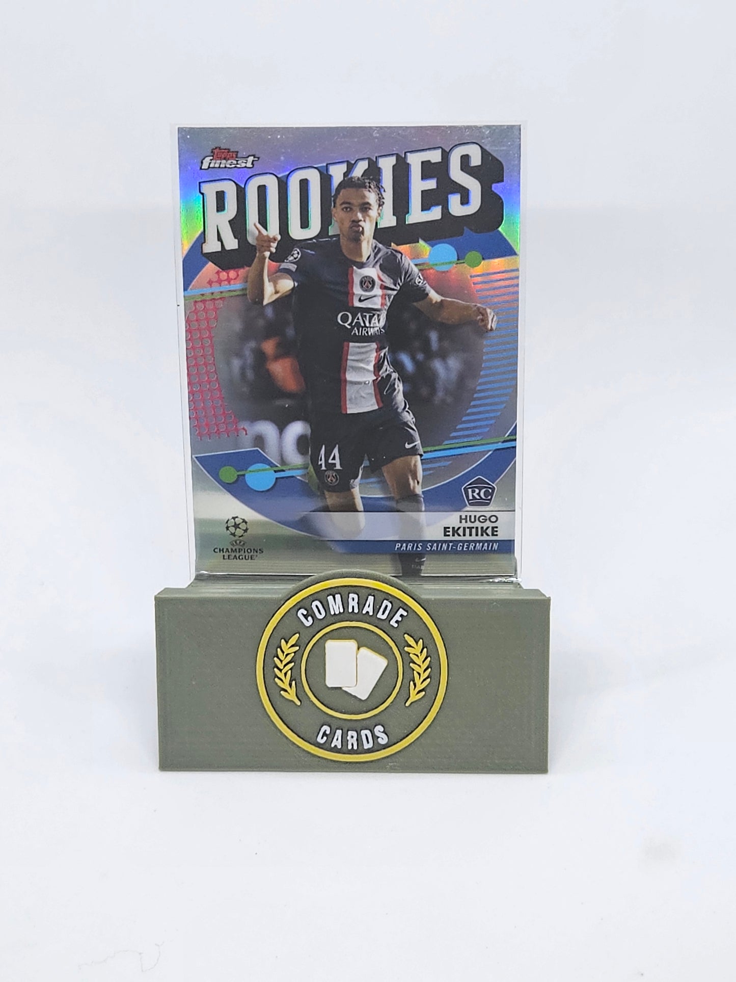 Hugo Ekitike (PSG) Insert Topps Finest UCC 2022-2023