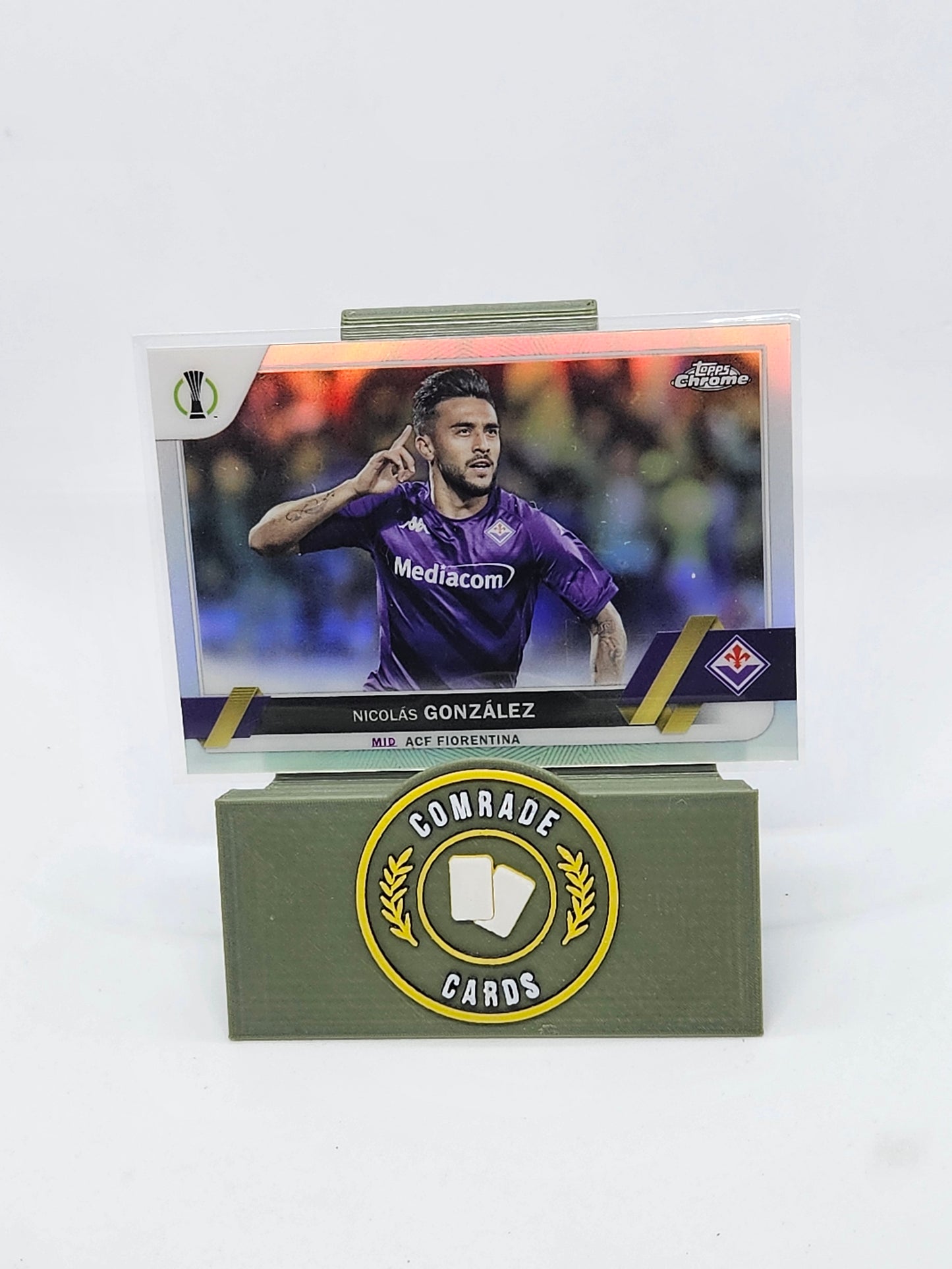 Nicolas Gonzalez (Fiorentina) Parallel Topps Chrome UCC 2022-2023