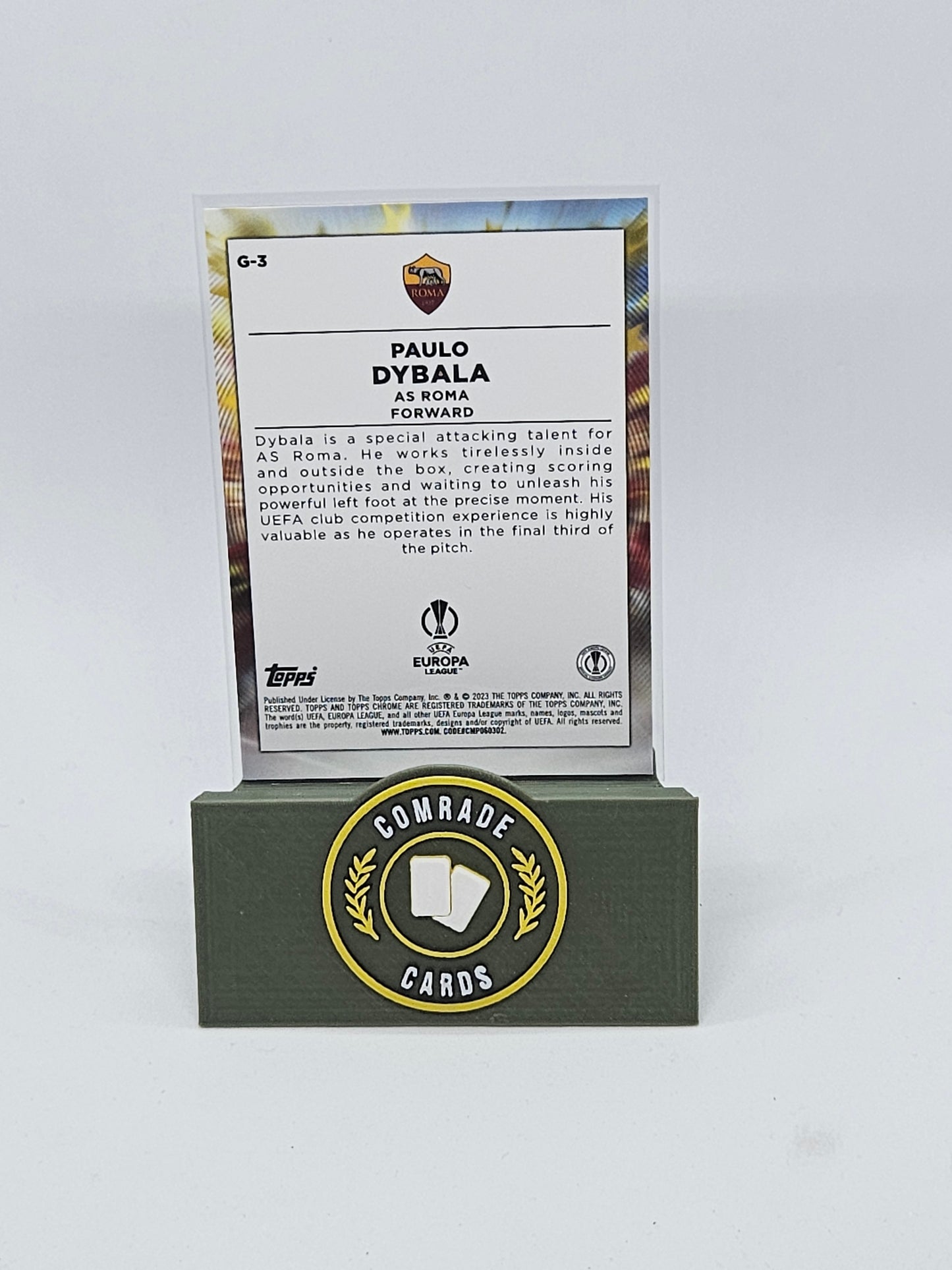 Paulo Dybala (Roma) Insert Topps Chrome UCC 2022-2023