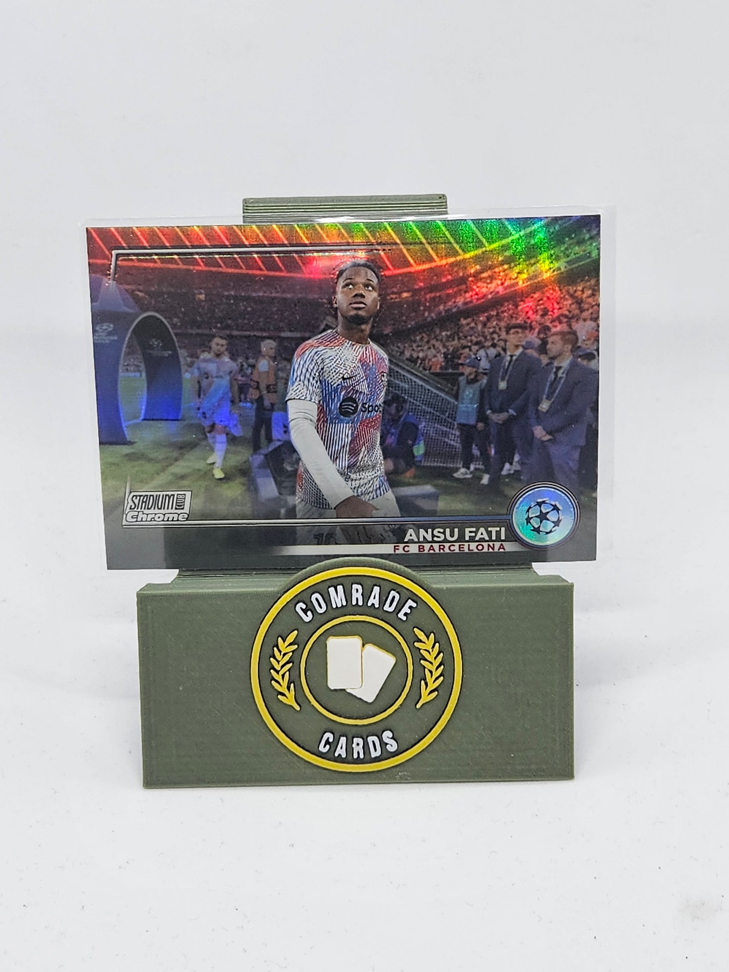 Ansu Fati (Barcelona) Parallel Topps Stadium Club Chrome 2022-2023