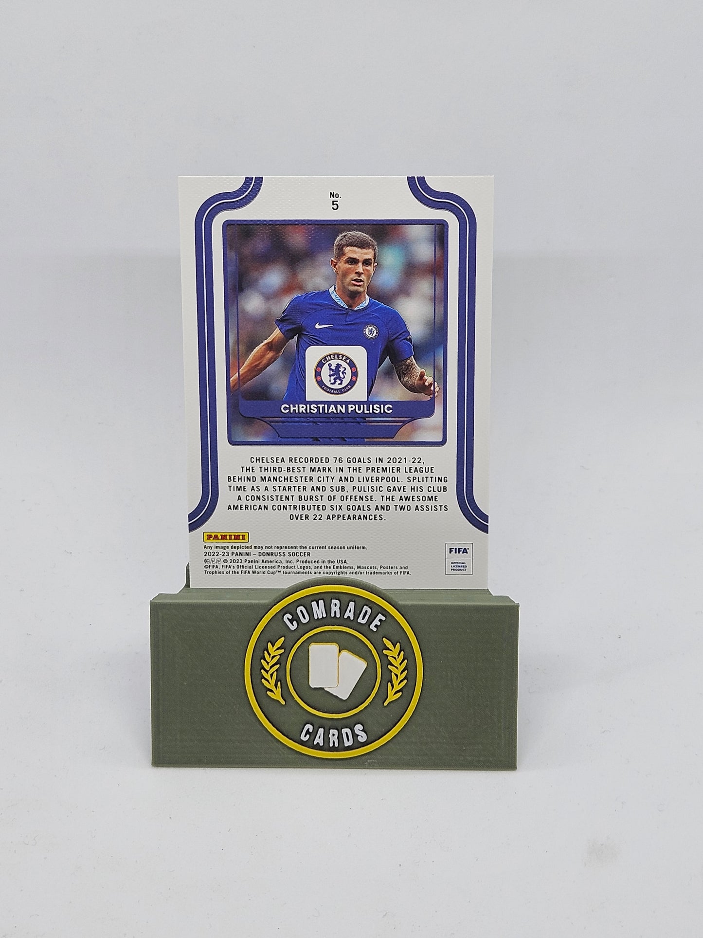 Christian Pulisic (Chelsea) Insert Donruss Soccer 2022-2023