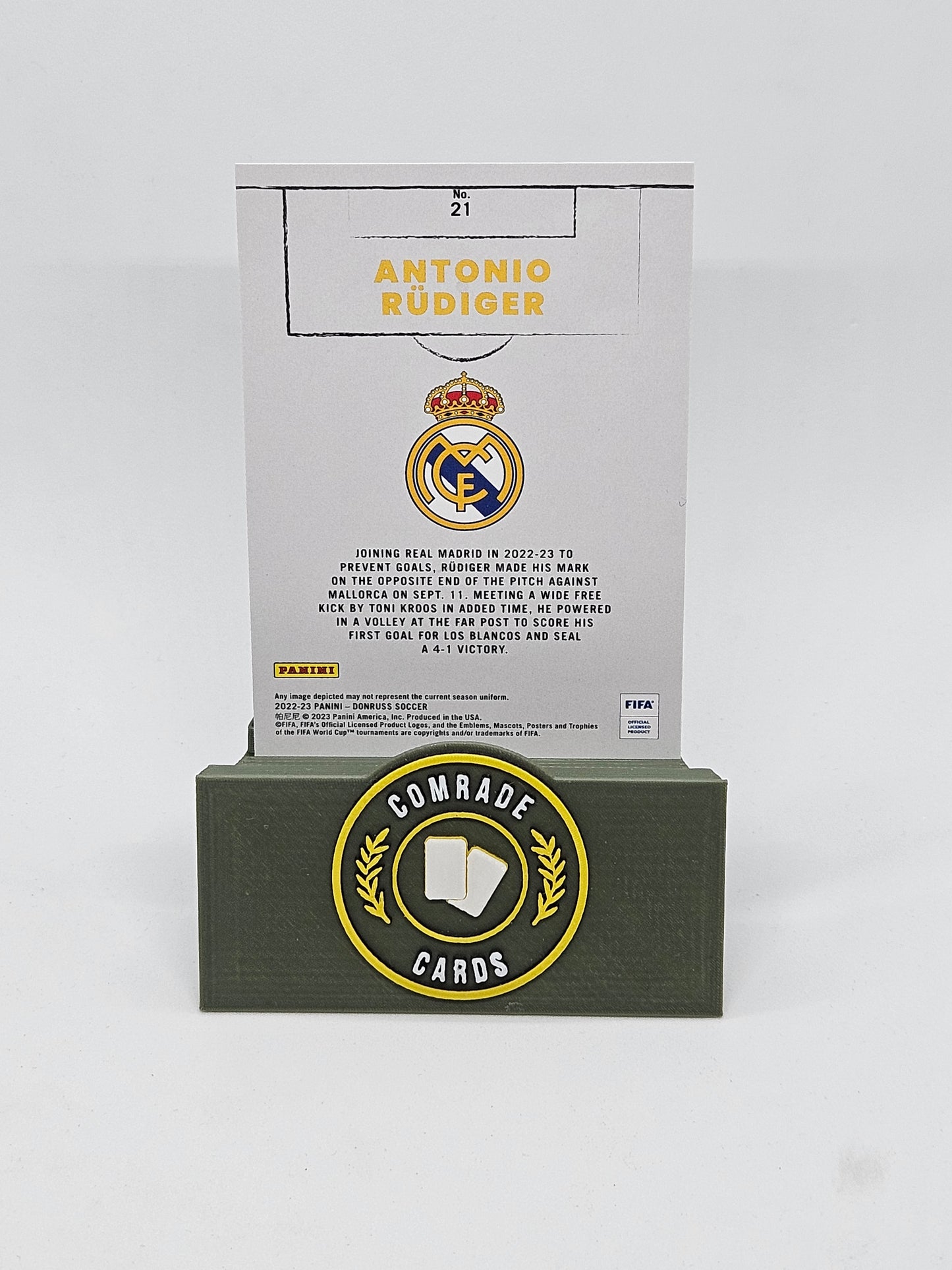 Antonio Rudiger (Real Madrid) Insert Donruss Soccer 2022-2023