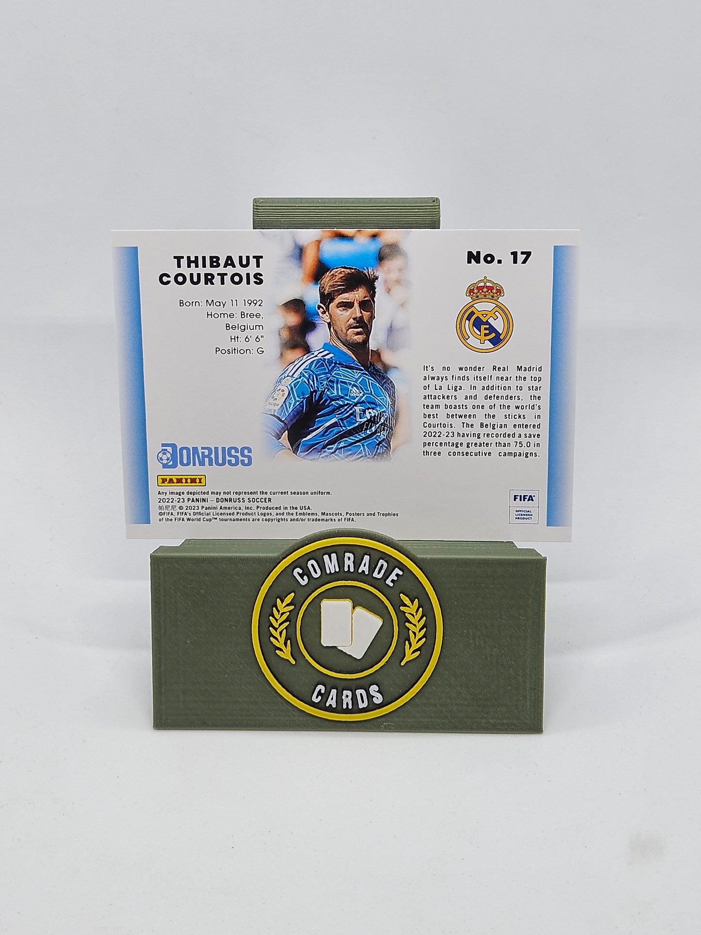 Thibaut Courtois (Real Madrid) Insert Donruss Soccer 2022-2023