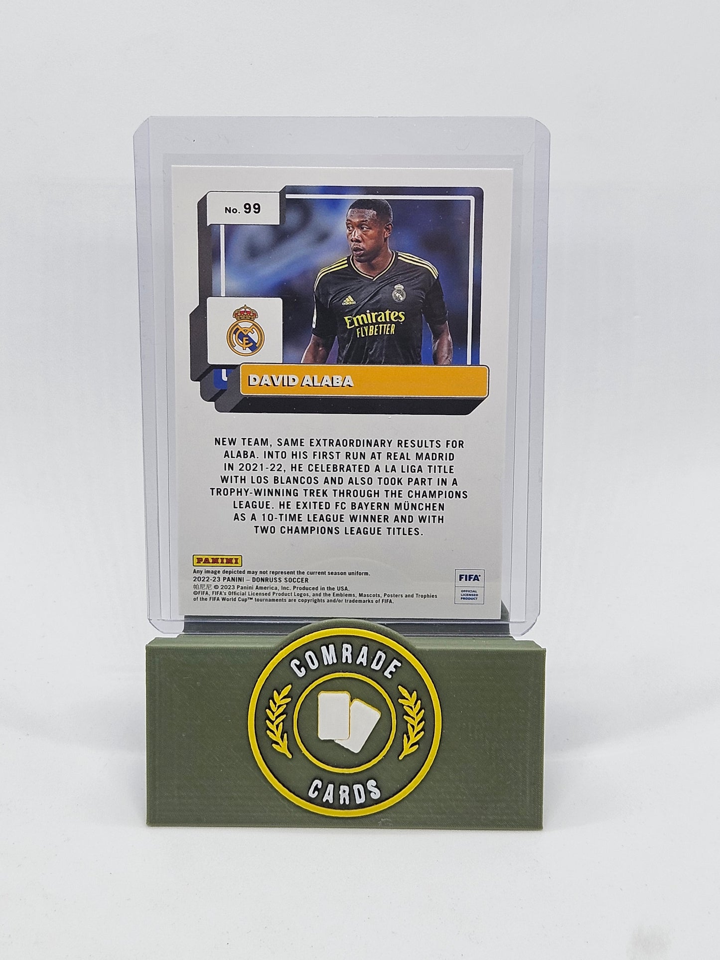 David Alaba (Real Madrid) Orange Parallel Donruss Soccer 2022-2023