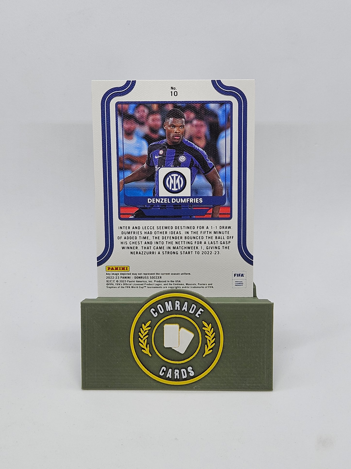 Denzel Dumfries (Inter Milan) Insert Donruss Soccer 2022-2023