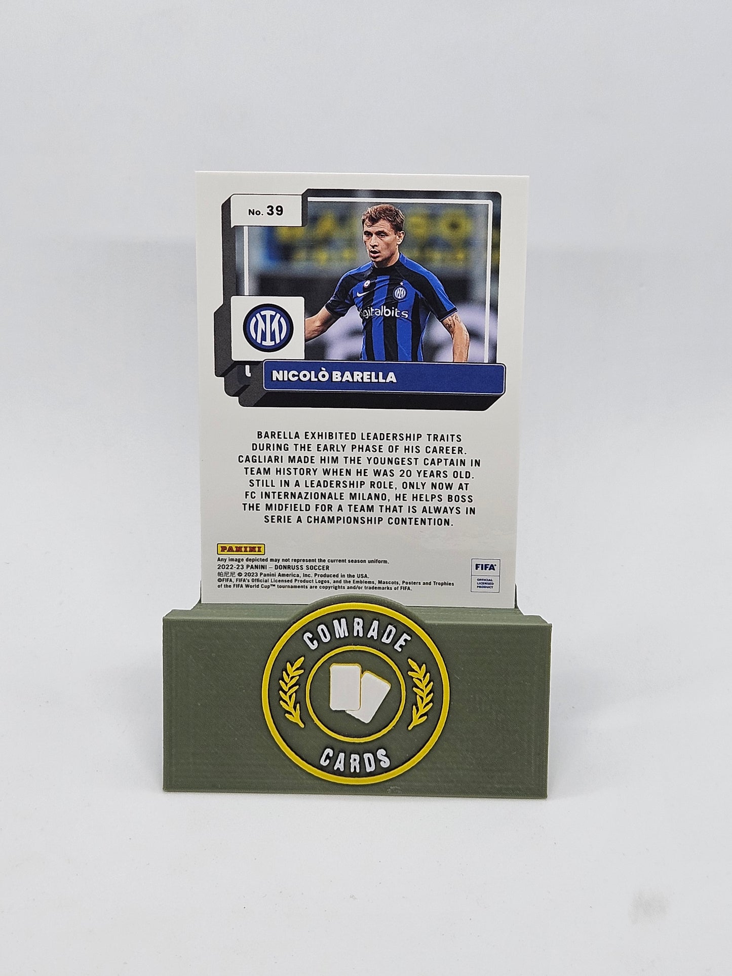 Nicolo Barella (Inter Milan) Optic Parallel Donruss Soccer 2022-2023