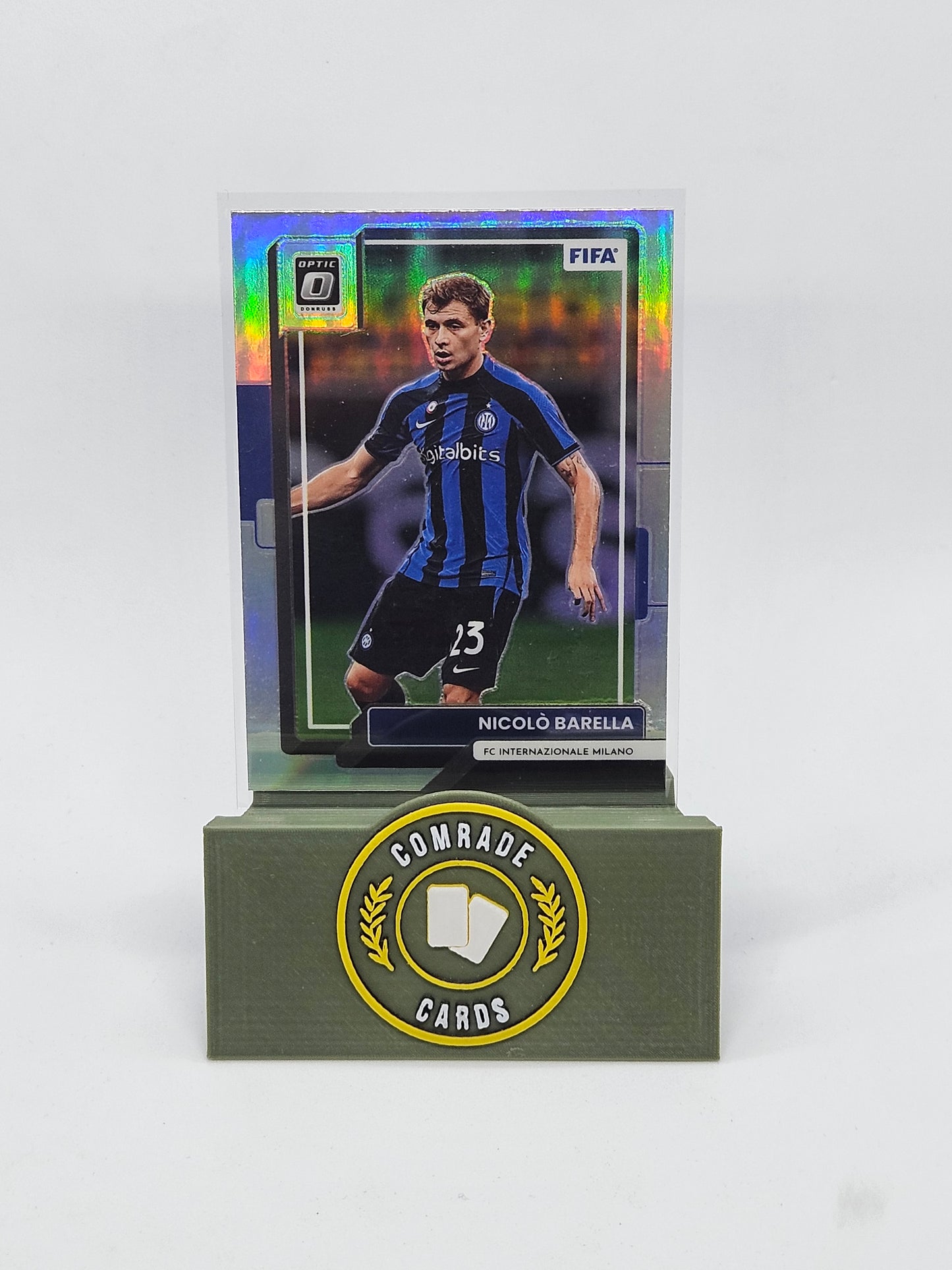 Nicolo Barella (Inter Milan) Silver Optic Parallel Donruss Soccer 2022-2023
