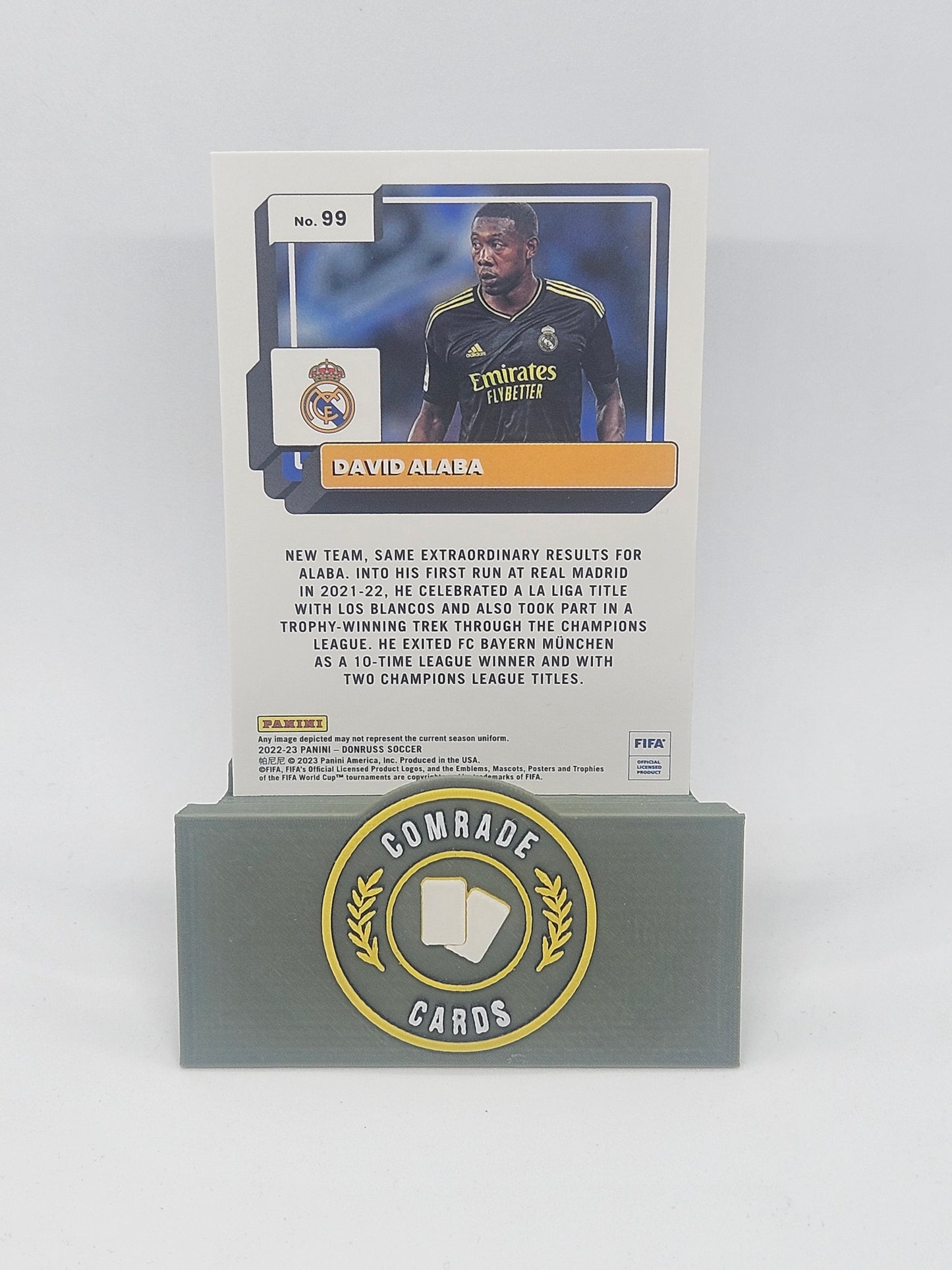 David Alaba (Real Madrid) Optic Parallel Donruss Soccer 2022-2023
