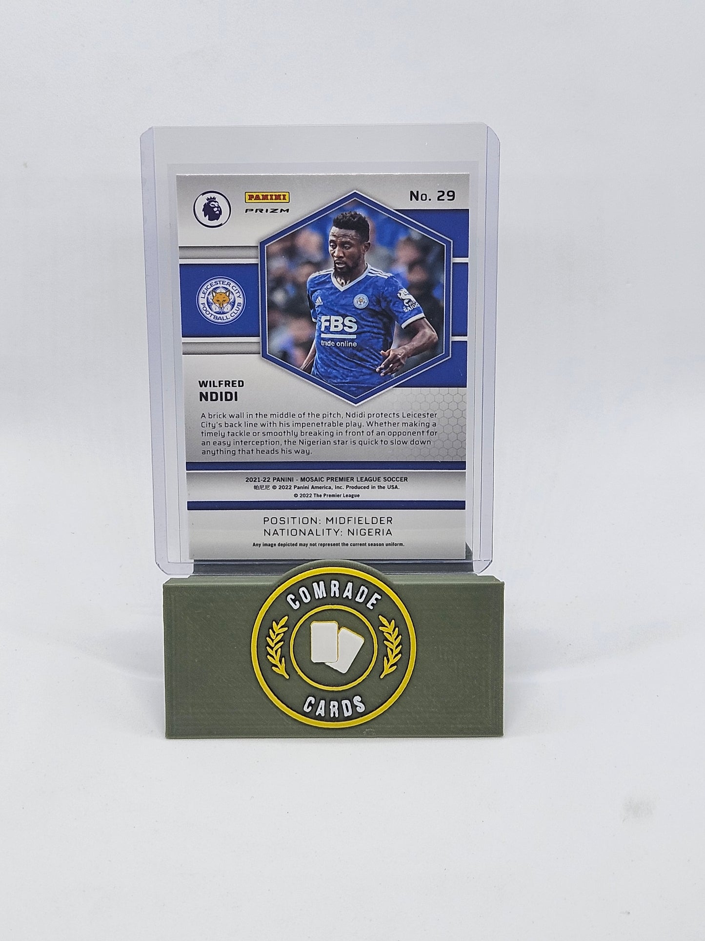 Wilfred Ndidi (Leicester) Parallel Mosaic Premier League 2021-2022