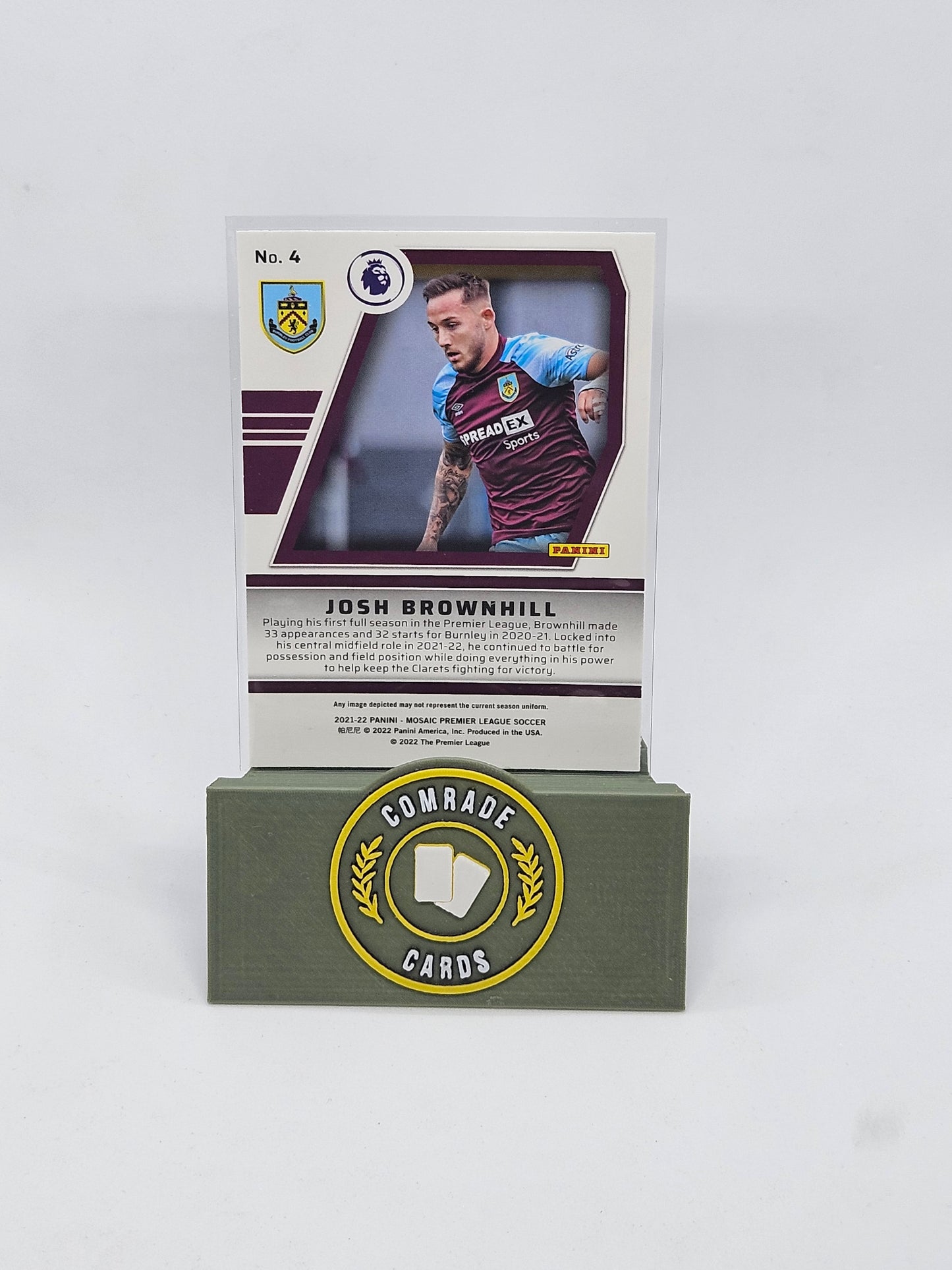 Josh Brownhill (Burnley) Insert Mosaic Premier League 2021-2022