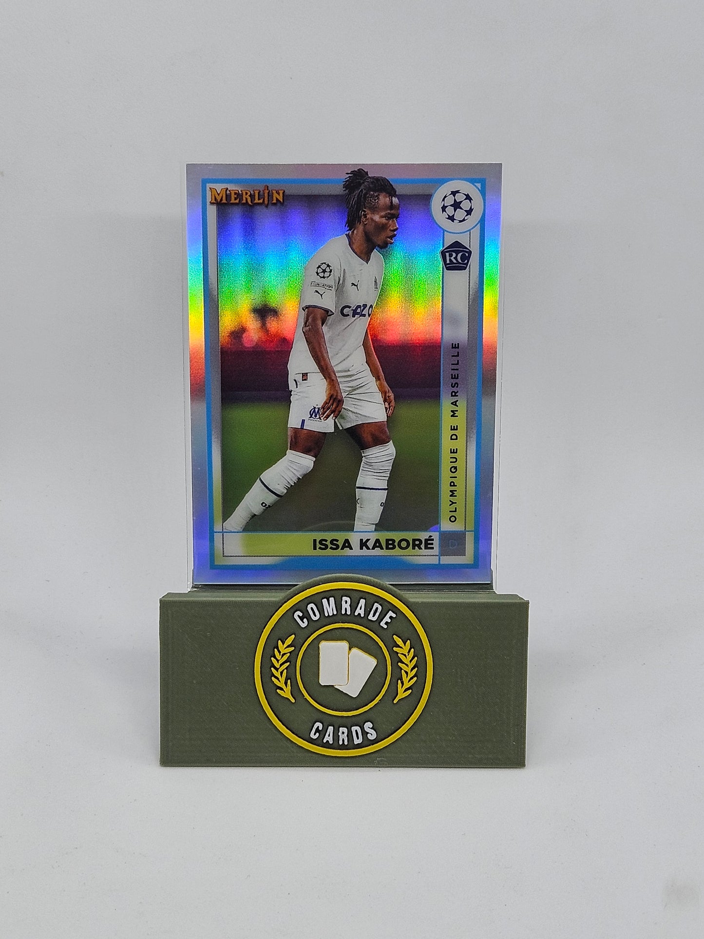 Issa Kabore (Marseille) Parallel Topps Merlin Chrome UCC 2022-2023