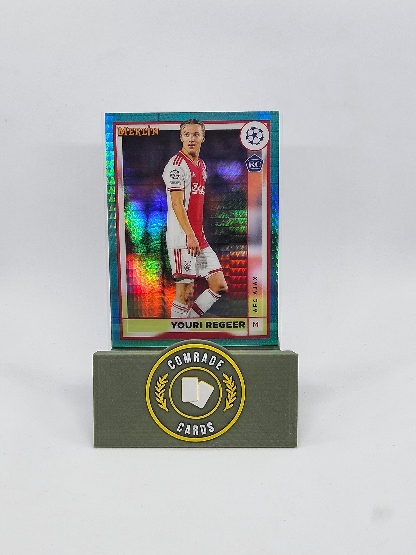 Youri Regeer (Ajax) Parallel Topps Merlin Chrome UCC 2022-2023