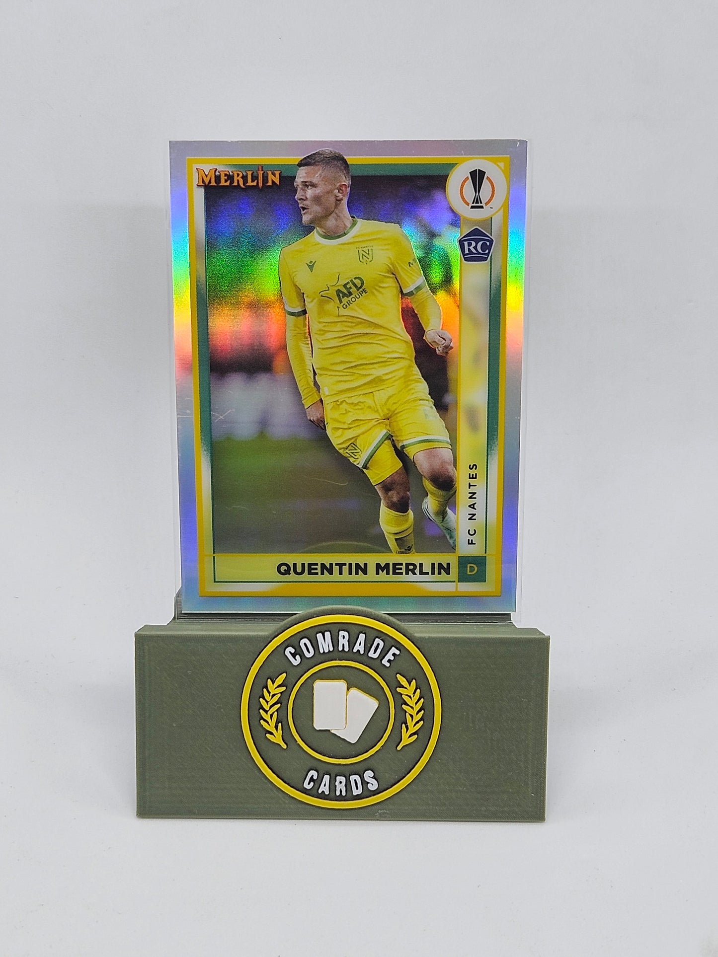 Quentin Merlin (Nantes) Parallel Topps Merlin Chrome UCC 2022-2023