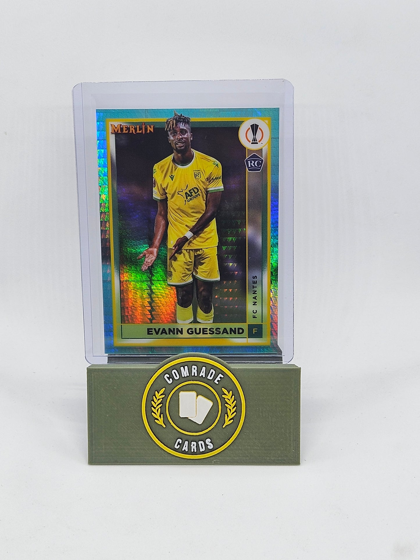Evann Guessand (Nantes) Parallel Topps Merlin Chrome UCC 2022-2023