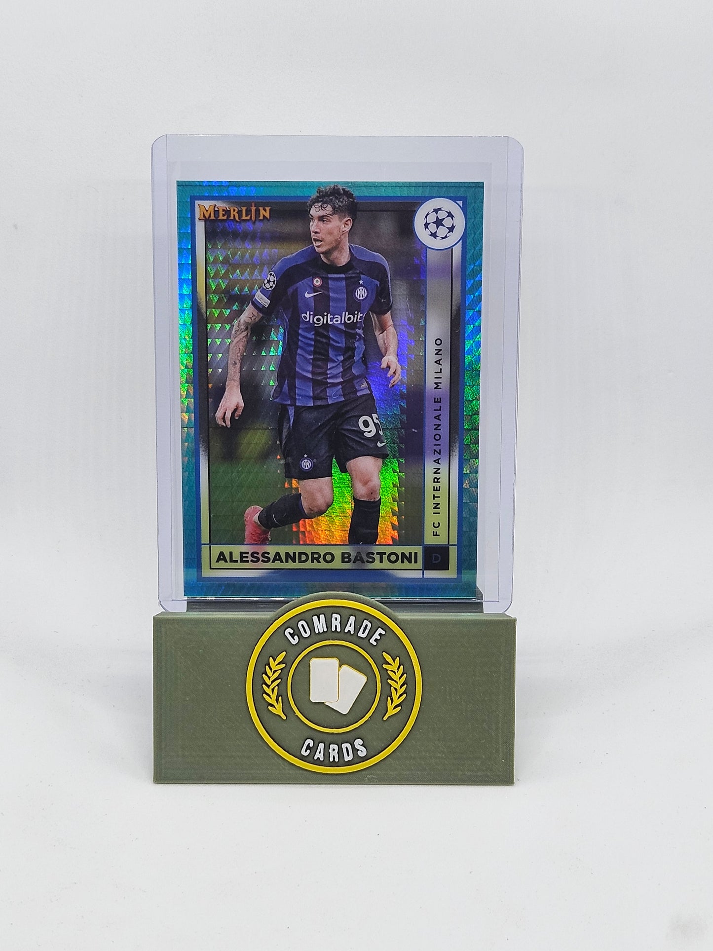 Alessandro Bastoni (Inter Milan) Aqua Parallel Topps Merlin Chrome UCC 22/23
