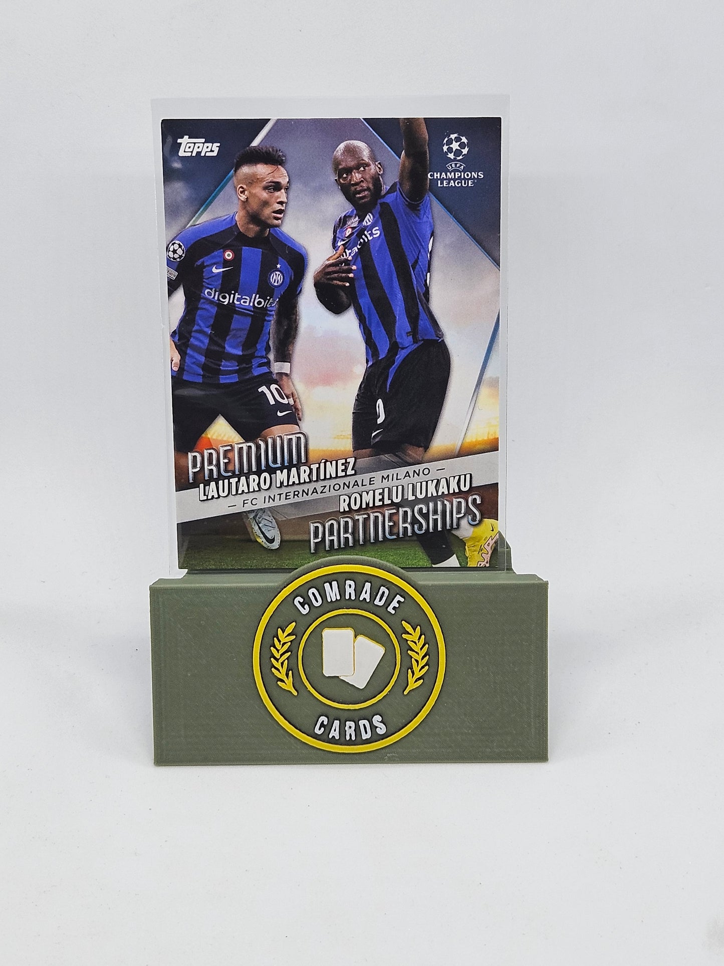 Lautaro Martinez & Romelu Lukaku (Inter Milan) Insert Topps UCC 2022-2023