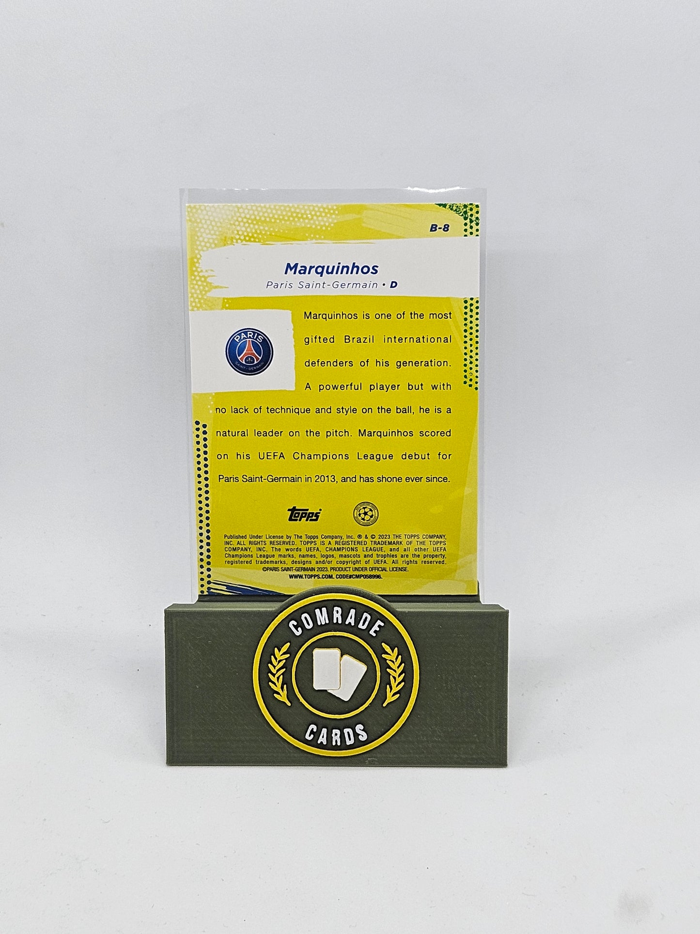 Marquinhos (PSG) Insert Topps Carnaval UCC 2022-2023