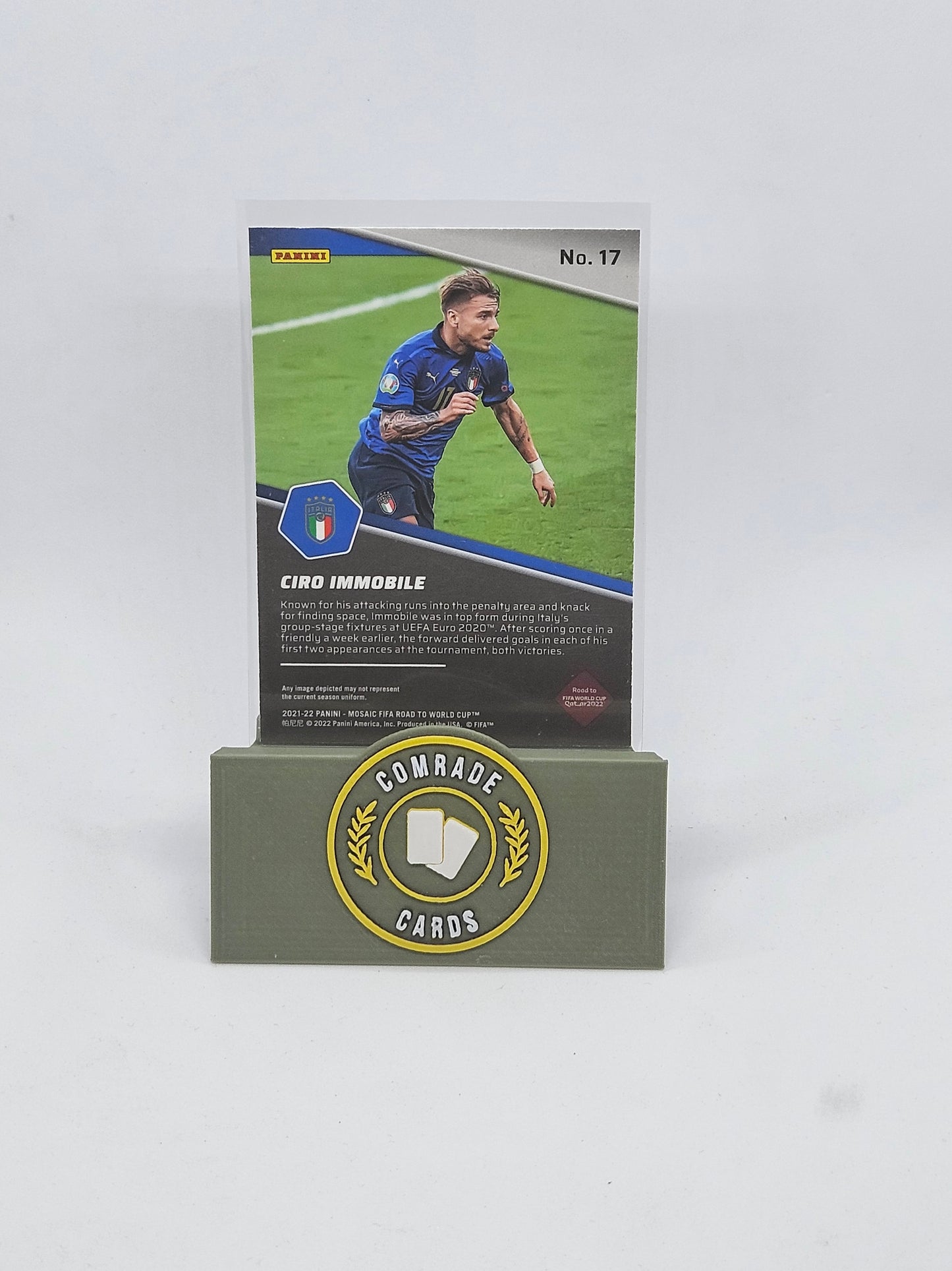 Ciro Immobile (Italy) Insert Mosaic Road To Fifa World Cup 2021-2022