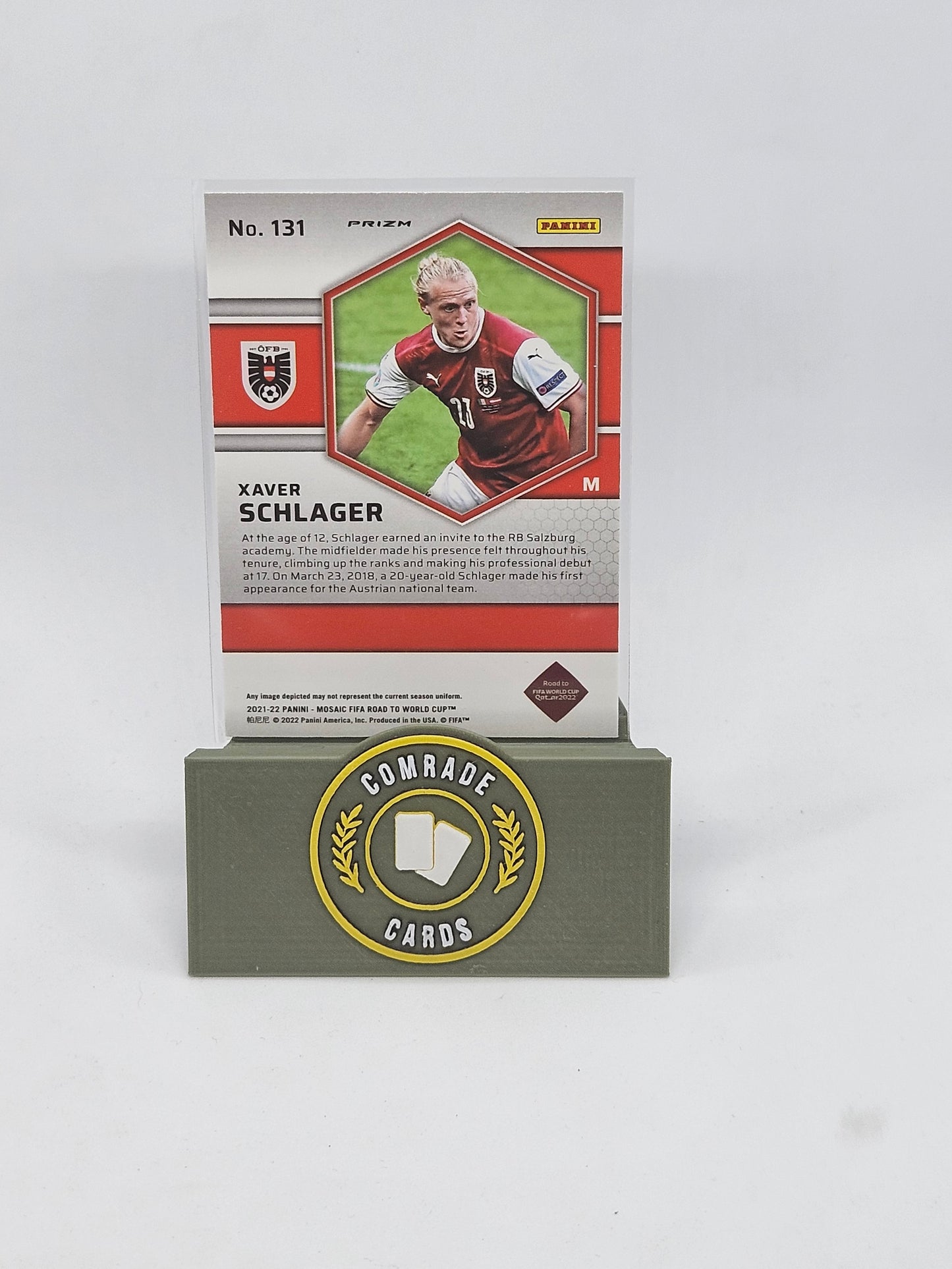 Xaver Schlager (Austria) Parallel Mosaic Road To Fifa World Cup 2021-2022