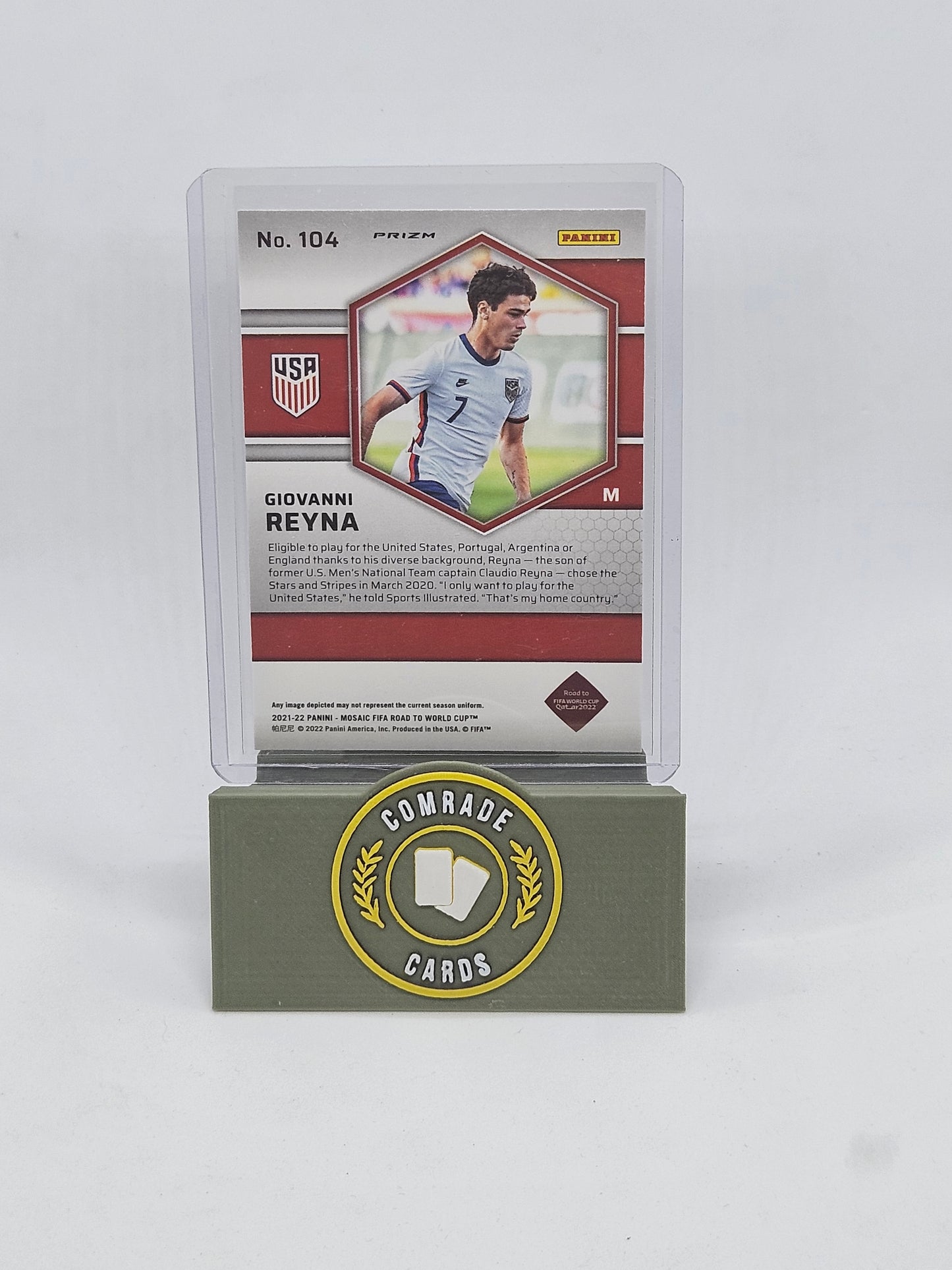 Giovanni Reyna (USA) Parallel Mosaic Road To Fifa World Cup 2021-2022