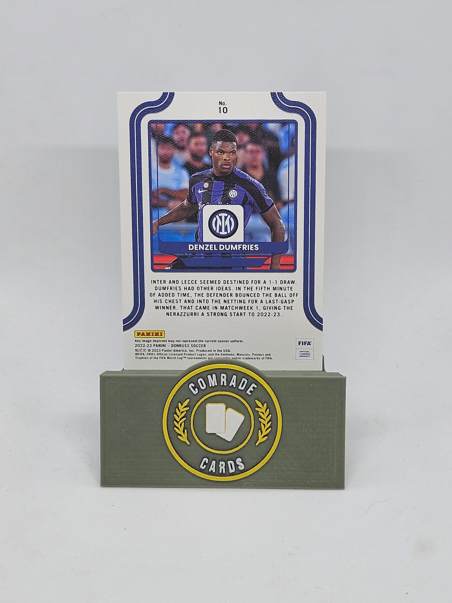 Denzel Dumfries (Inter Milan) Parallel Donruss Soccer 2022-2023