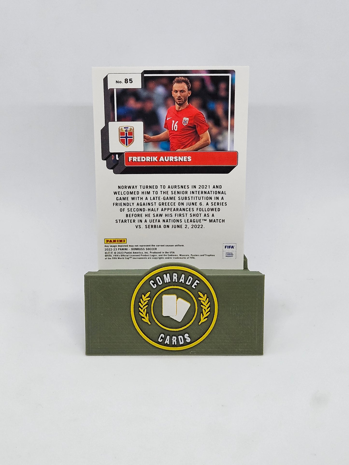 Fredrik Aursnes (Norway) Parallel Donruss Soccer 2022-2023