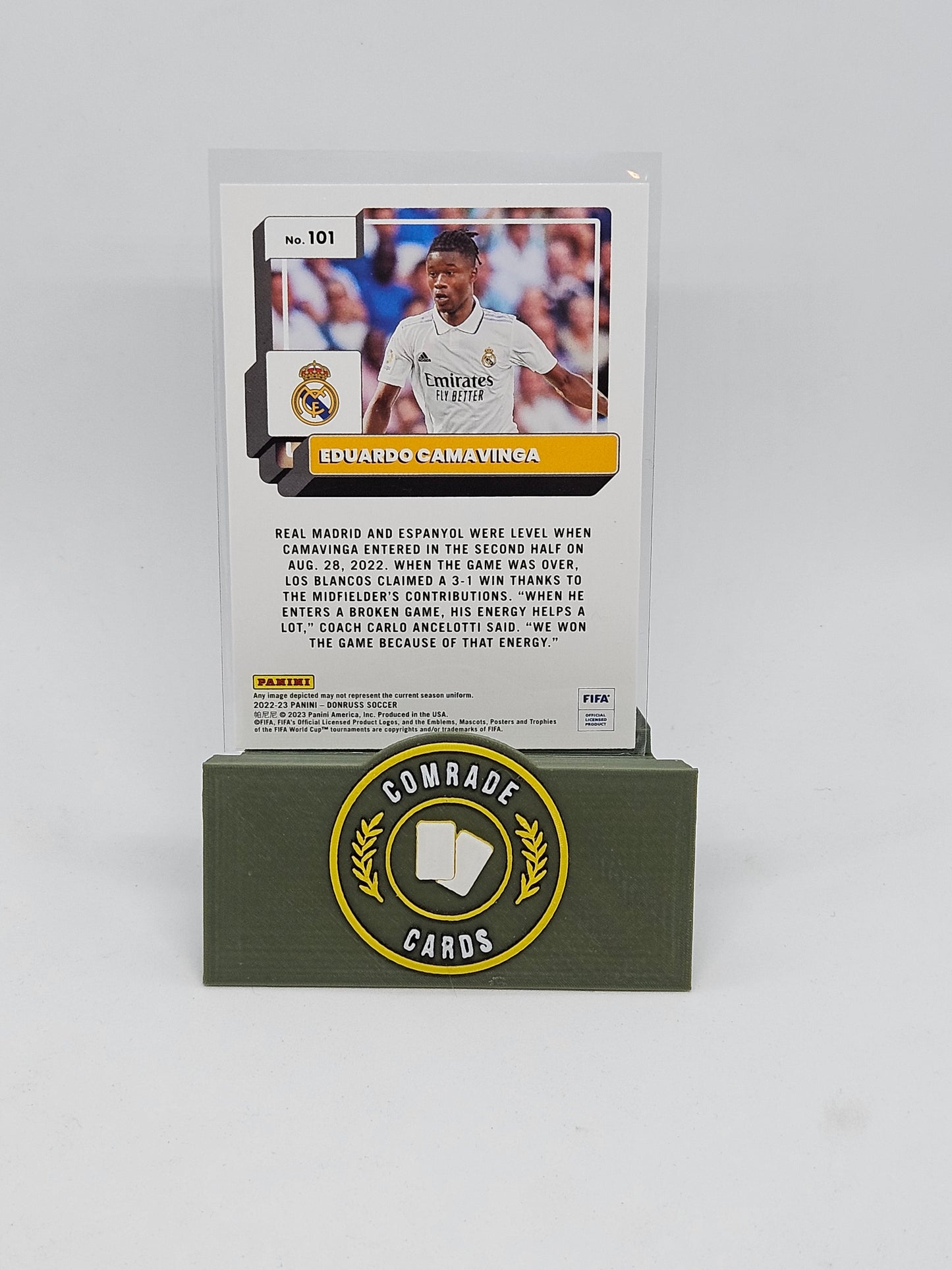 Edouardo Camavinga (Real Madrid) Parallel Donruss Soccer 2022-2023