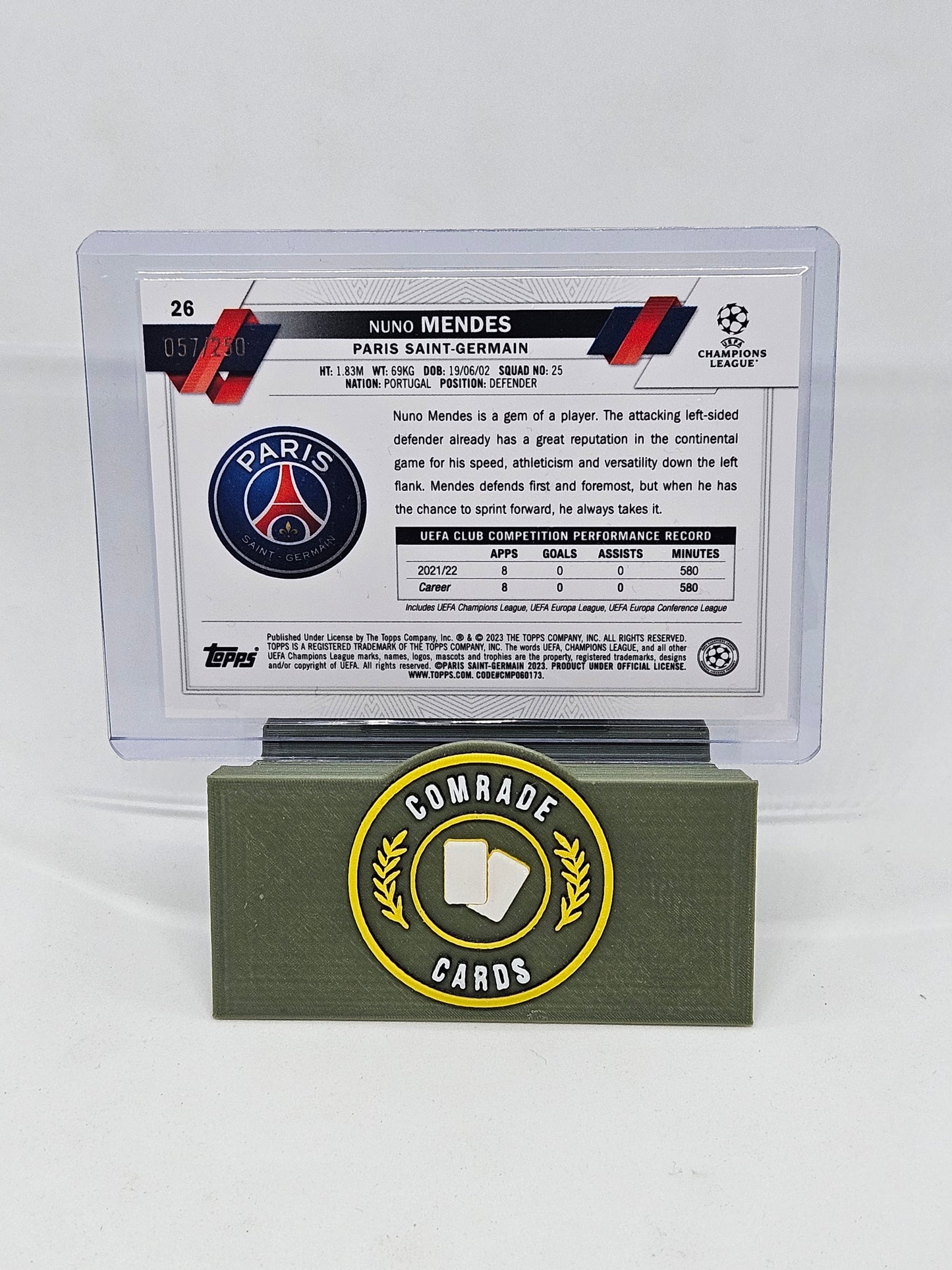 Nuno Mendes (PSG) 057/250