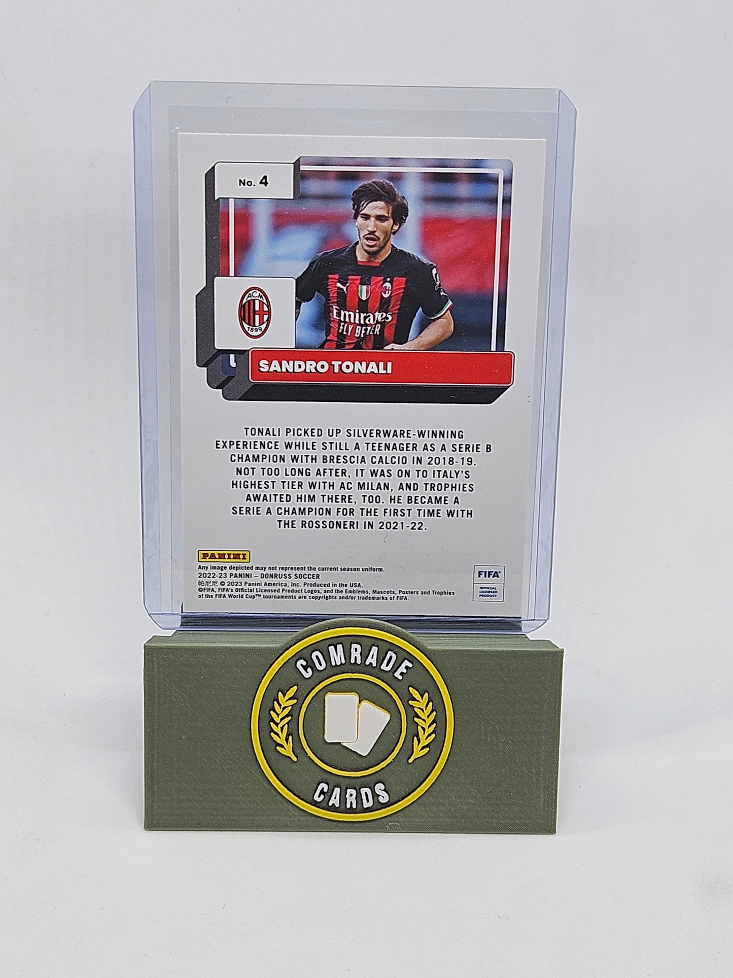 Sandro Tonali (AC Milan) Parallel Donruss Soccer 2022-2023